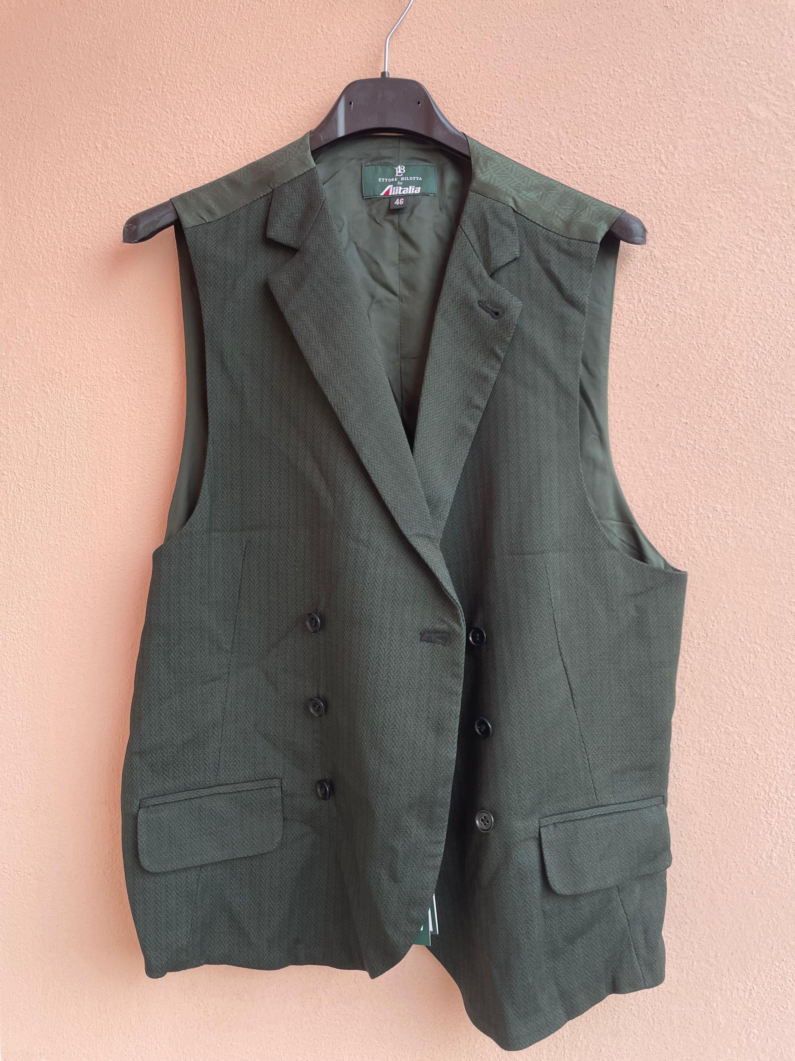 Other Alitalia Ettore Bilotta Gilet Official Steward 46 Size US S / EU 44-46 / 1 - 1 Thumbnail