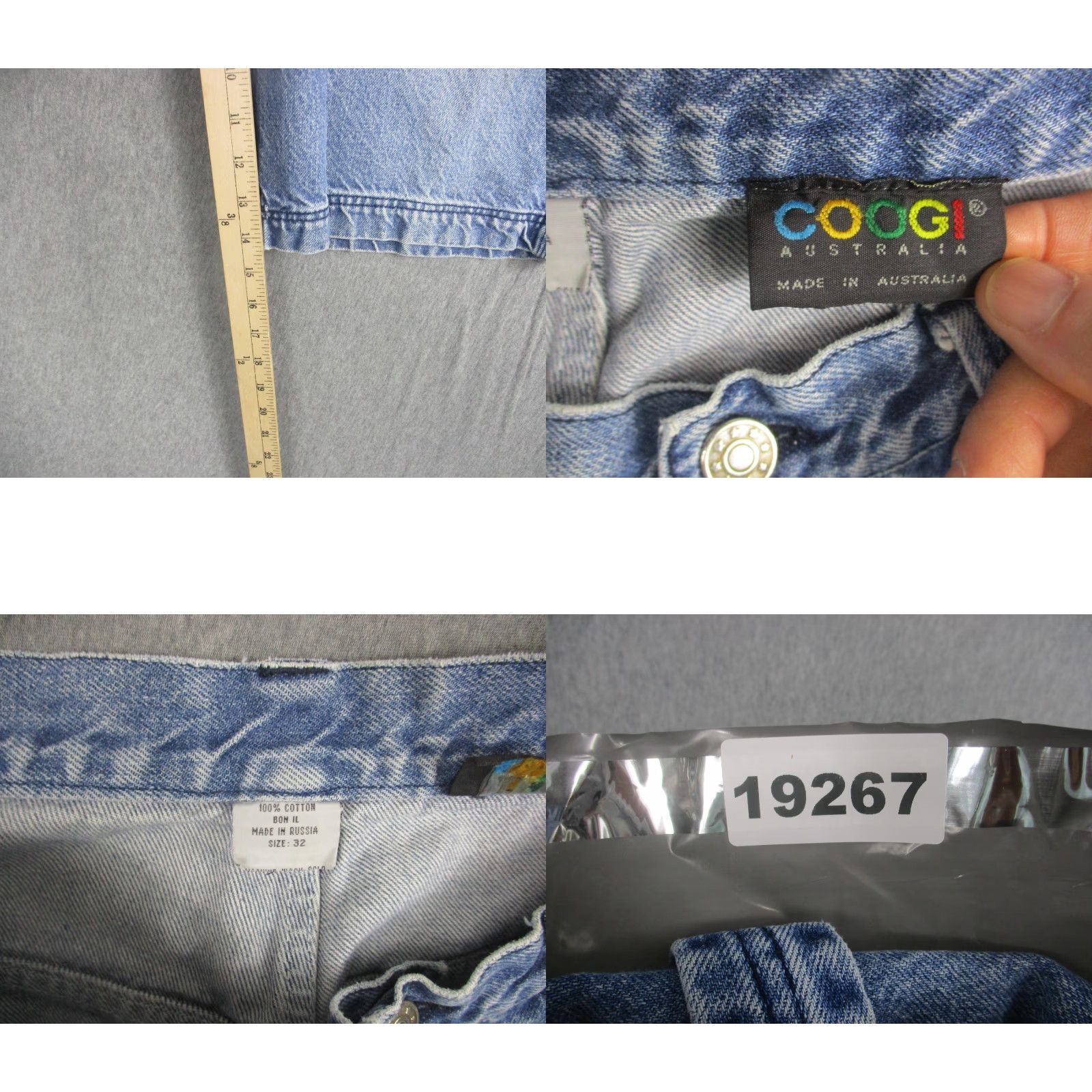 Coogi Coogi Cargo Shorts Mens 32 Blue Denim Relaxed Fit Cargo Pocket Casual Streetwear Australia Size US 32 / EU 48 - 8 Thumbnail