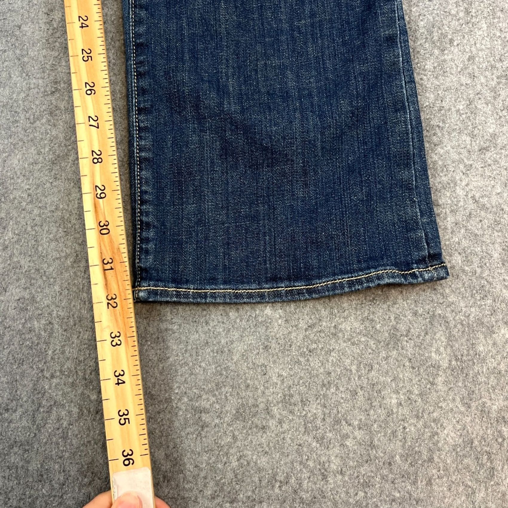 Calvin Klein Calvin Klein Jeans Bootcut 31 32 UK 10 Low Rise Mid Wash Blue Womens Jeans Casual Slimming Size 24" / US 00 / IT 34 - 4 Thumbnail