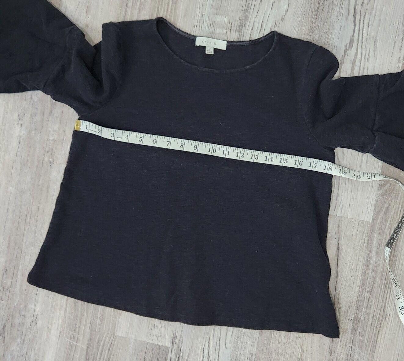 Designer Eri And Ali Top Medium Black Bell Sleeves Long Layered Size M / US 6-8 / IT 42-44 - 5 Thumbnail