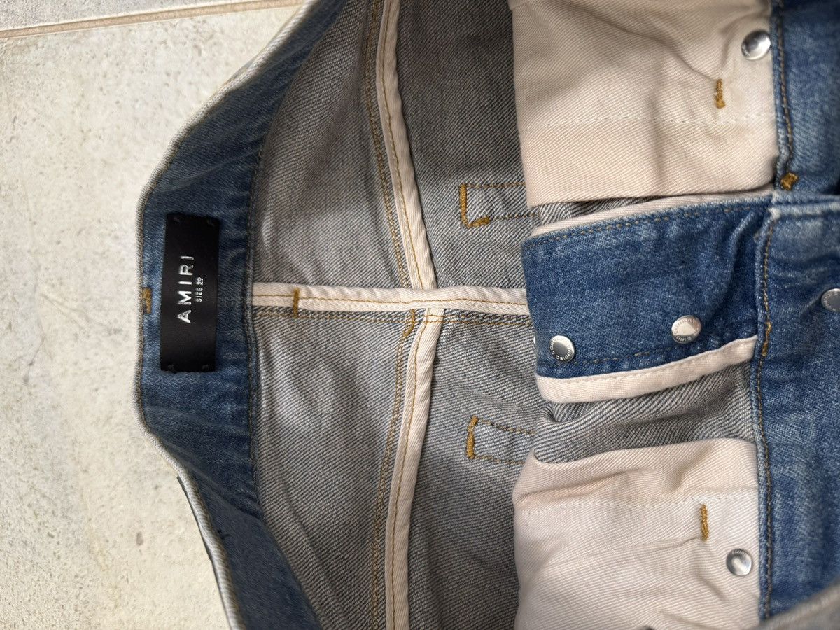 Amiri Amiri Blue slash slim jeans BRAND NEW W TAGS from ssense Size US 29 - 5 Thumbnail