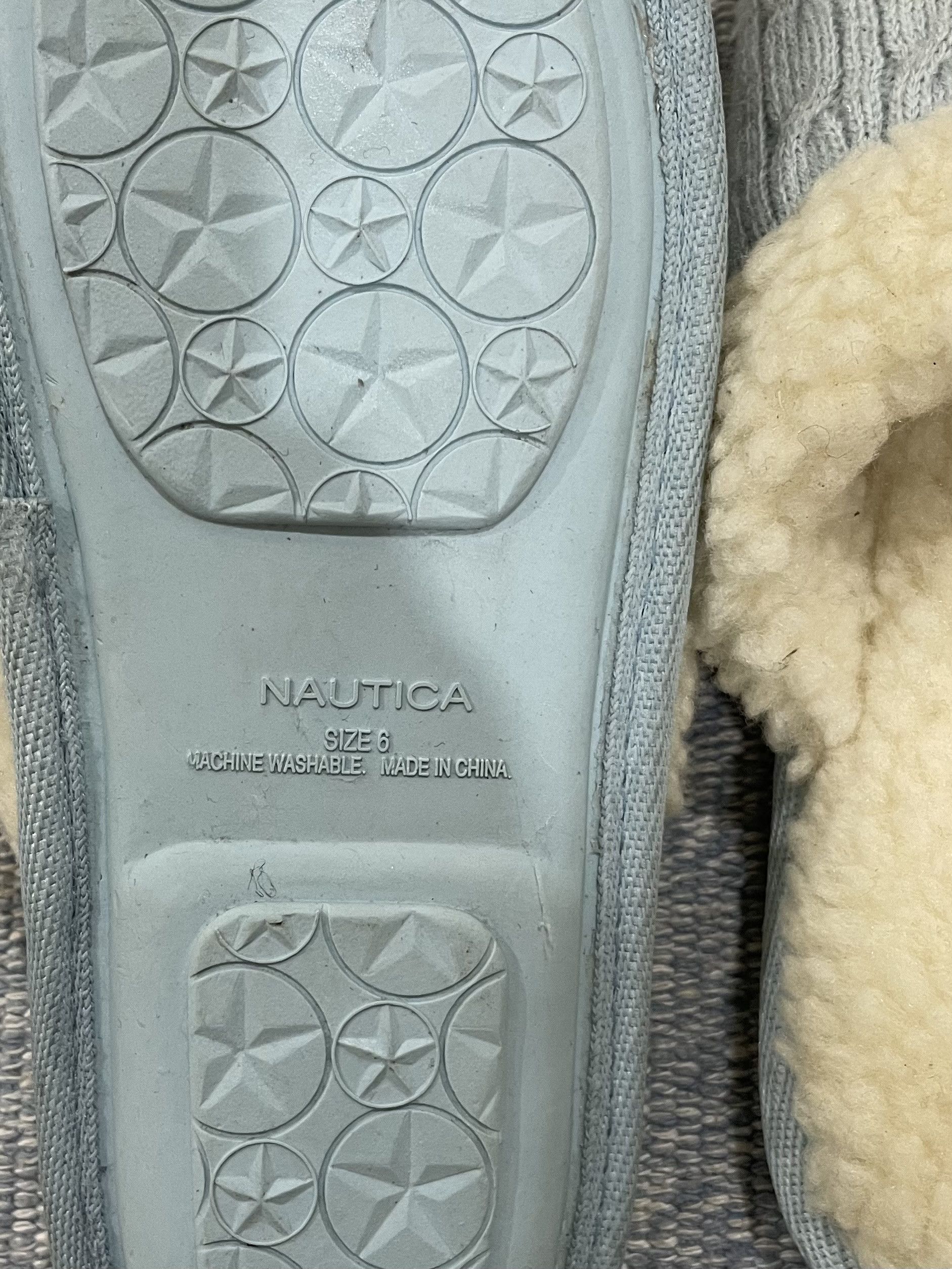 Nautica Cable Knit Design Winter Slippers Size US 6 / IT 36 - 6 Thumbnail