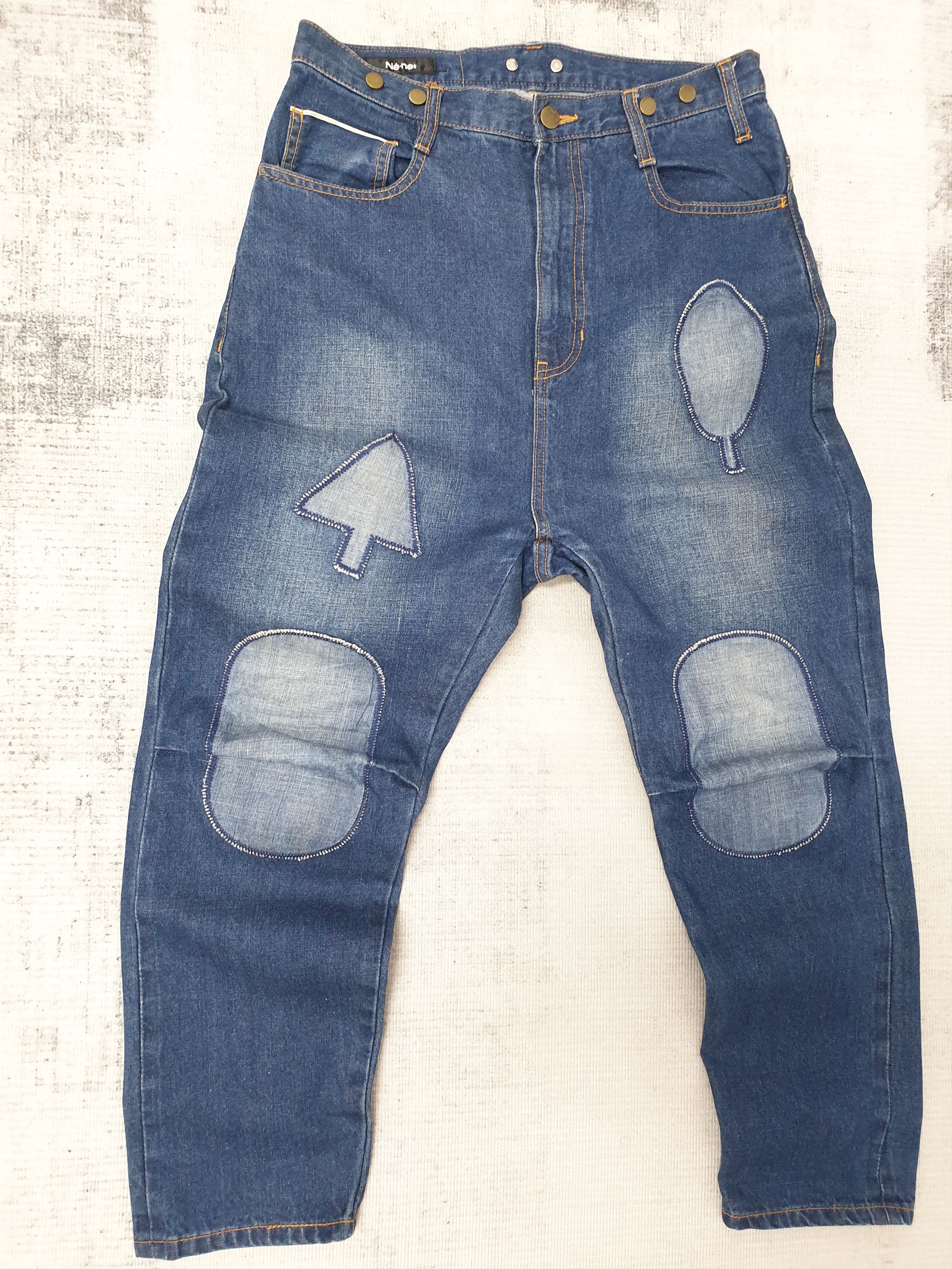 Issey Miyake Ne-net ex former issey miyake Patchwork selvedge pant Size US 30 / EU 46 - 5 Thumbnail