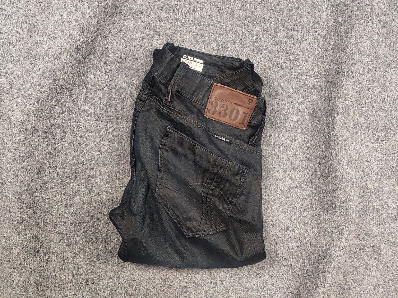 G-Star G Star Raw Elect Waxed Denim Low rise Jeans Y2K Style LGB Size 29" - 1 Thumbnail