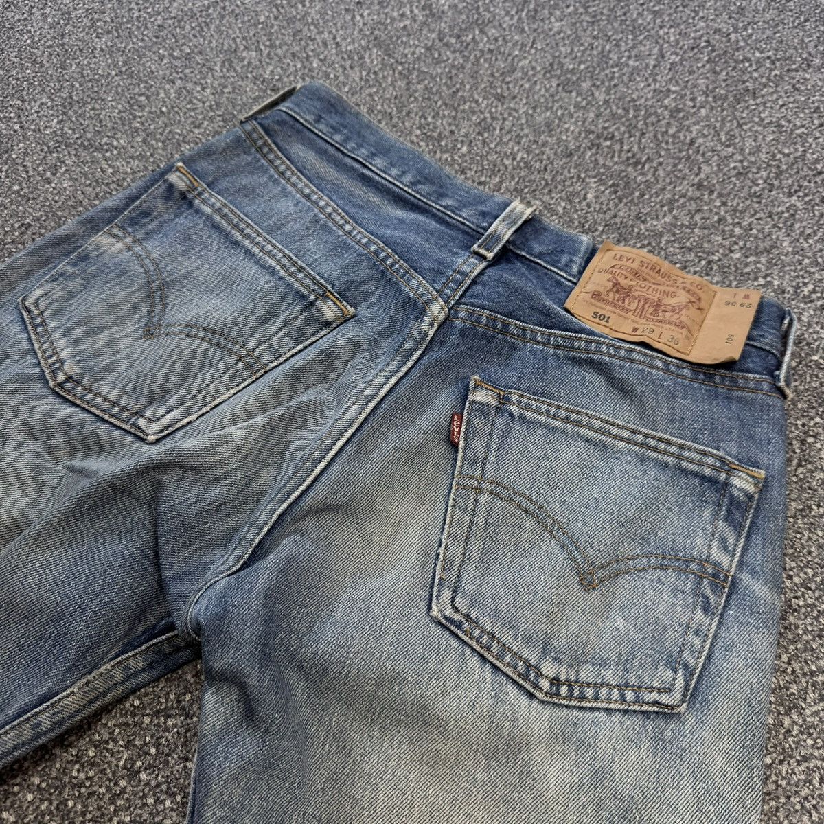 Levi's Vintage Clothing 🇺🇸 Vintage 1995 Levis 501 Made in Usa Distressed Dirty Washed Size US 29 - 8 Thumbnail