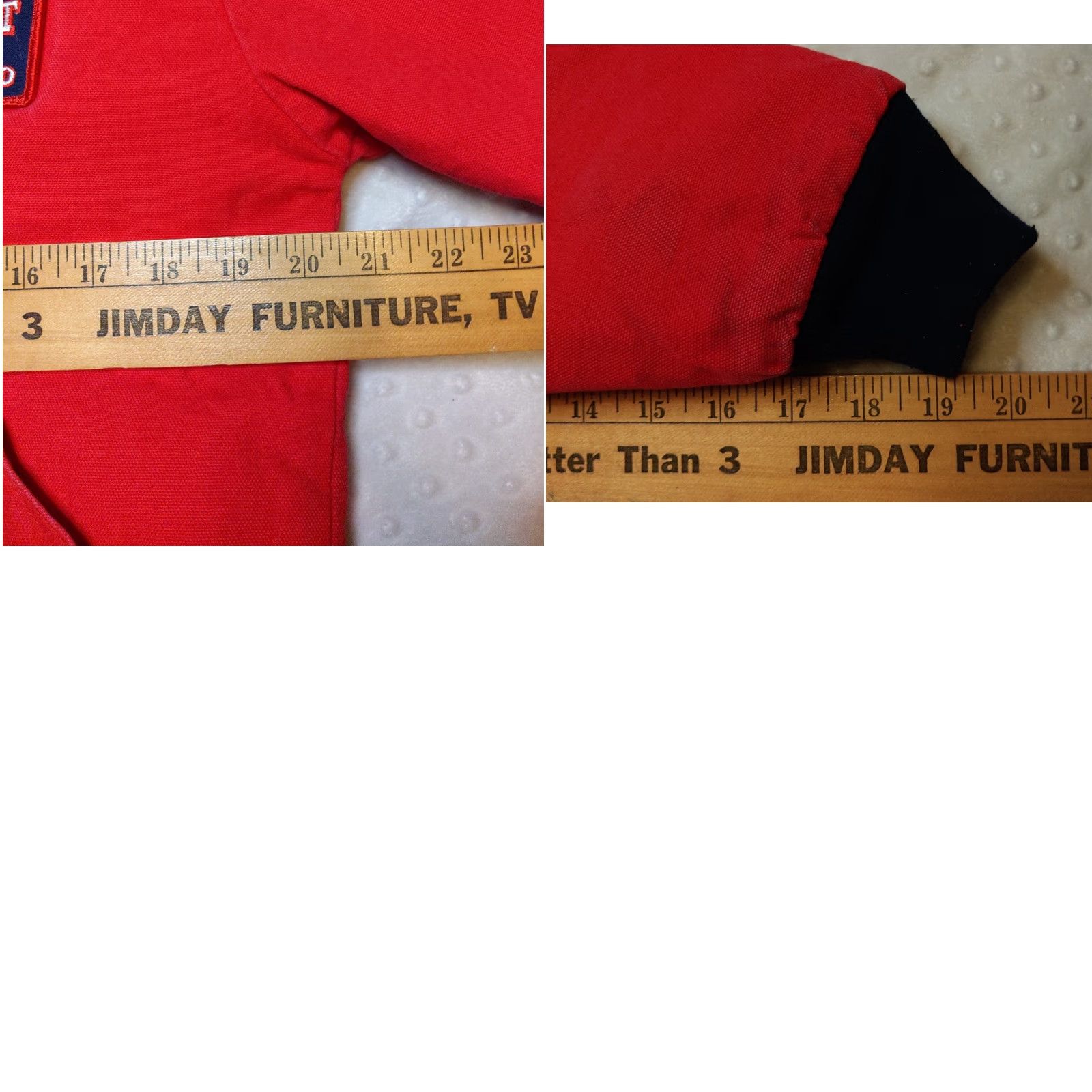 Vintage VTG Pella Chore Jacket Shirt Canvas Red Small Size US S / EU 44-46 / 1 - 8 Thumbnail