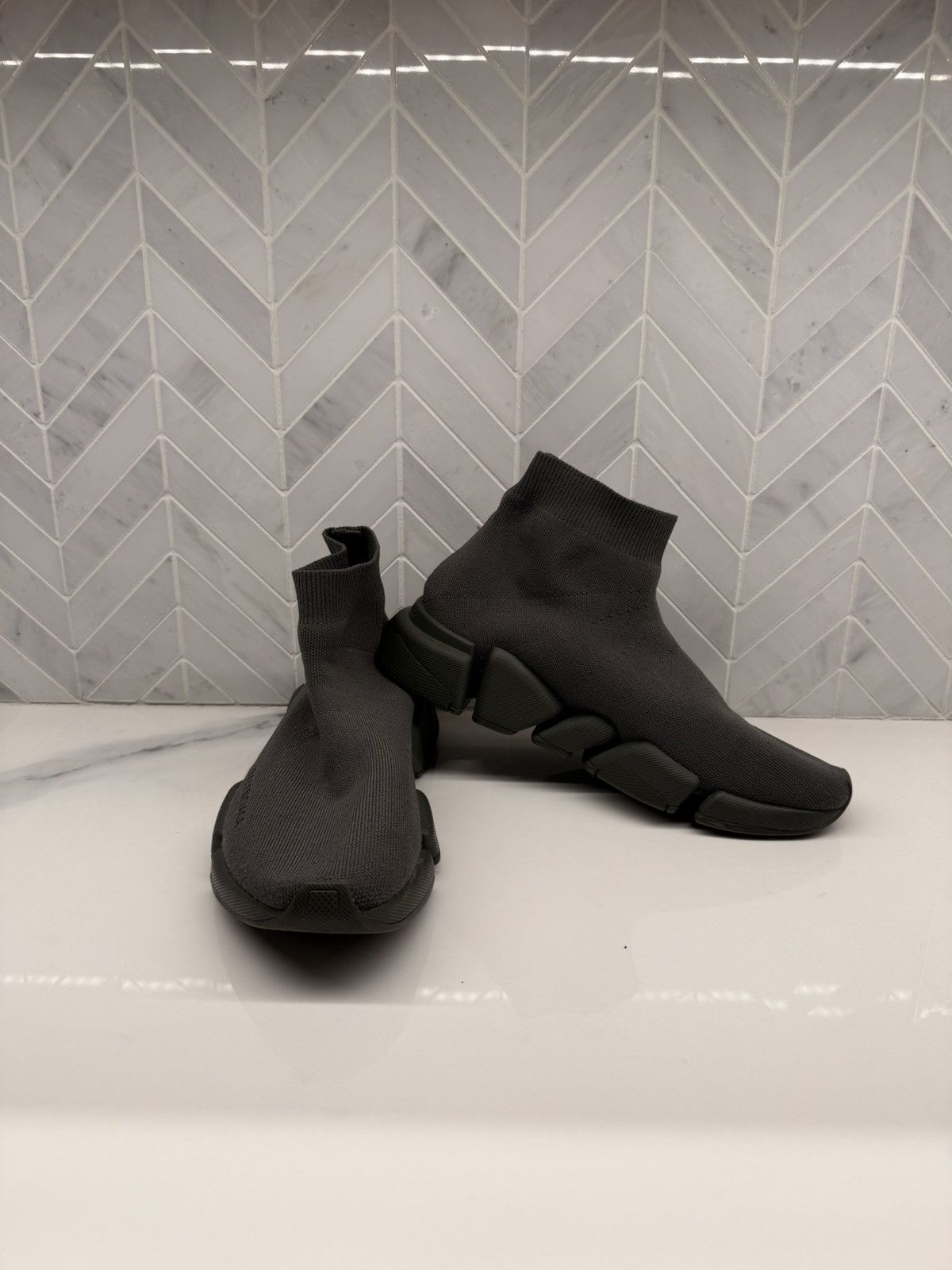 Balenciaga Balenciaga Speed Trainer Sneakers – Dark Grey Size US 10 / EU 43 - 1 Thumbnail