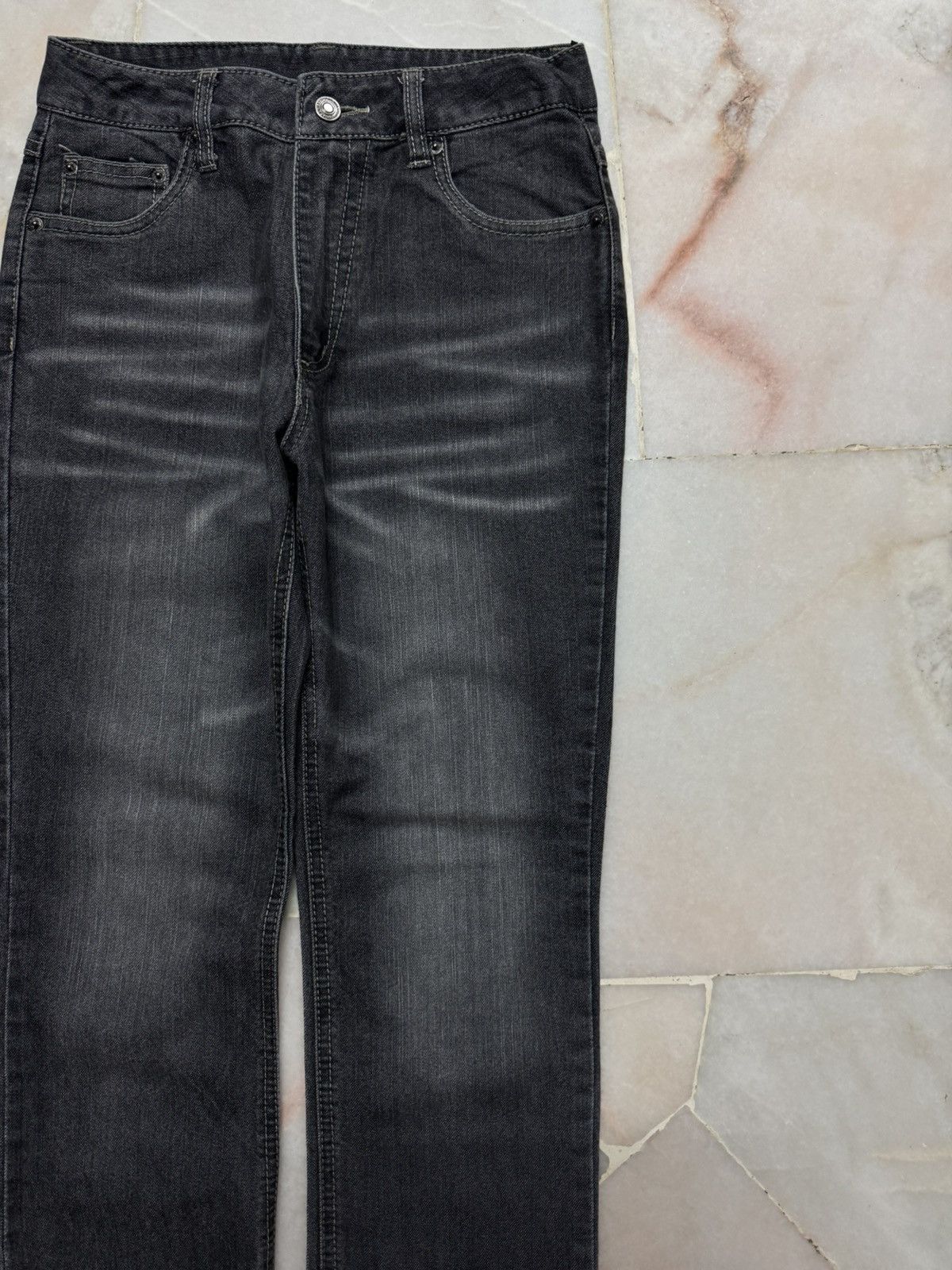 Japanese Brand 💥INSANE💥VINTAGE JAPANESE MUDWASHED WHISKER STYLE JEANS Size US 26 / EU 42 - 5 Thumbnail