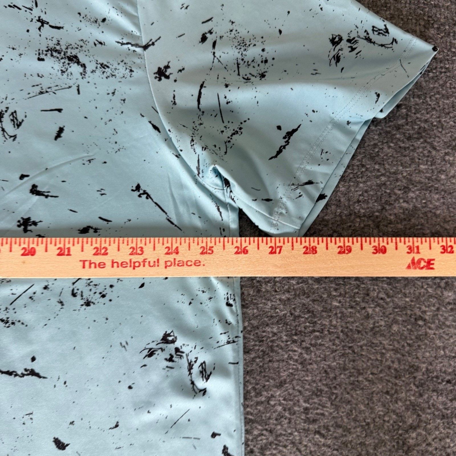 Other Byrdgang Mens 2XL Golf Polo Shirt Blue Black Paint Splatter Size US XXL / EU 58 / 5 - 5 Thumbnail