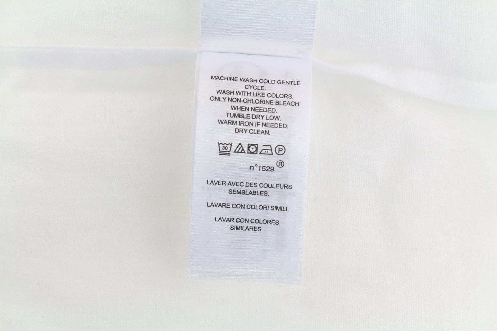 Lauren Ralph Lauren XL White Linen Buttoned Spread Shirt 84694 Size XL / US 12-14 / IT 48-50 - 8 Thumbnail