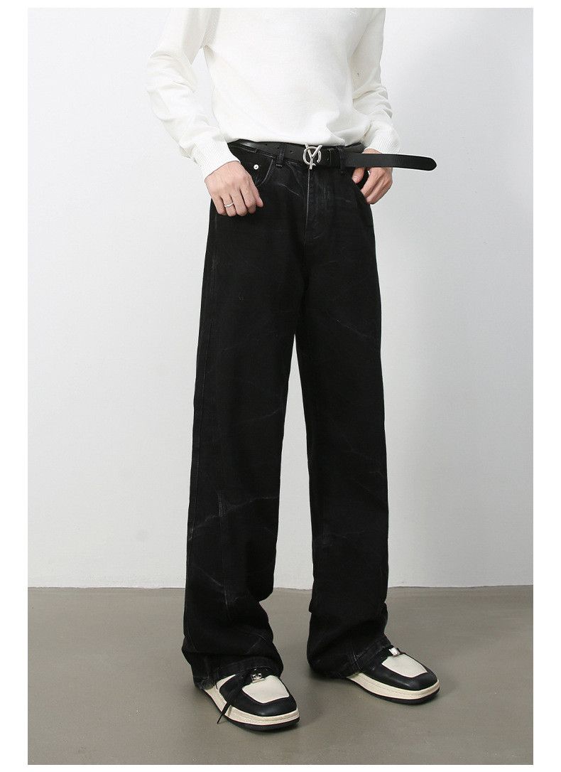 Japanese Brand × Jean American high street black loose straight jeans for men Size US 32 / EU 48 - 4 Thumbnail