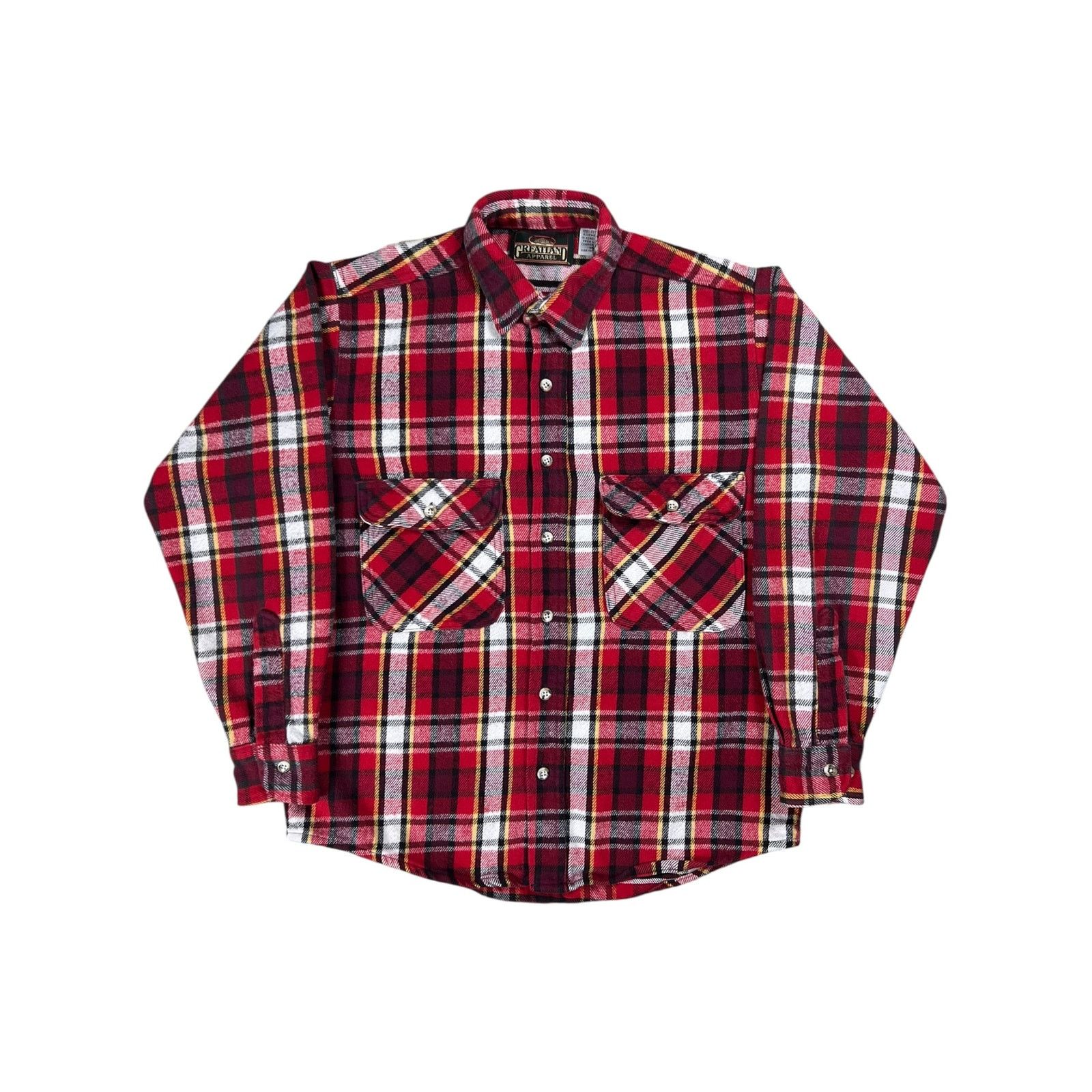 Greatland Apparel × Vintage Vintage 90s Greatland Apparel 100% cotton flannel button up Size US M / EU 48-50 / 2 - 1 Thumbnail