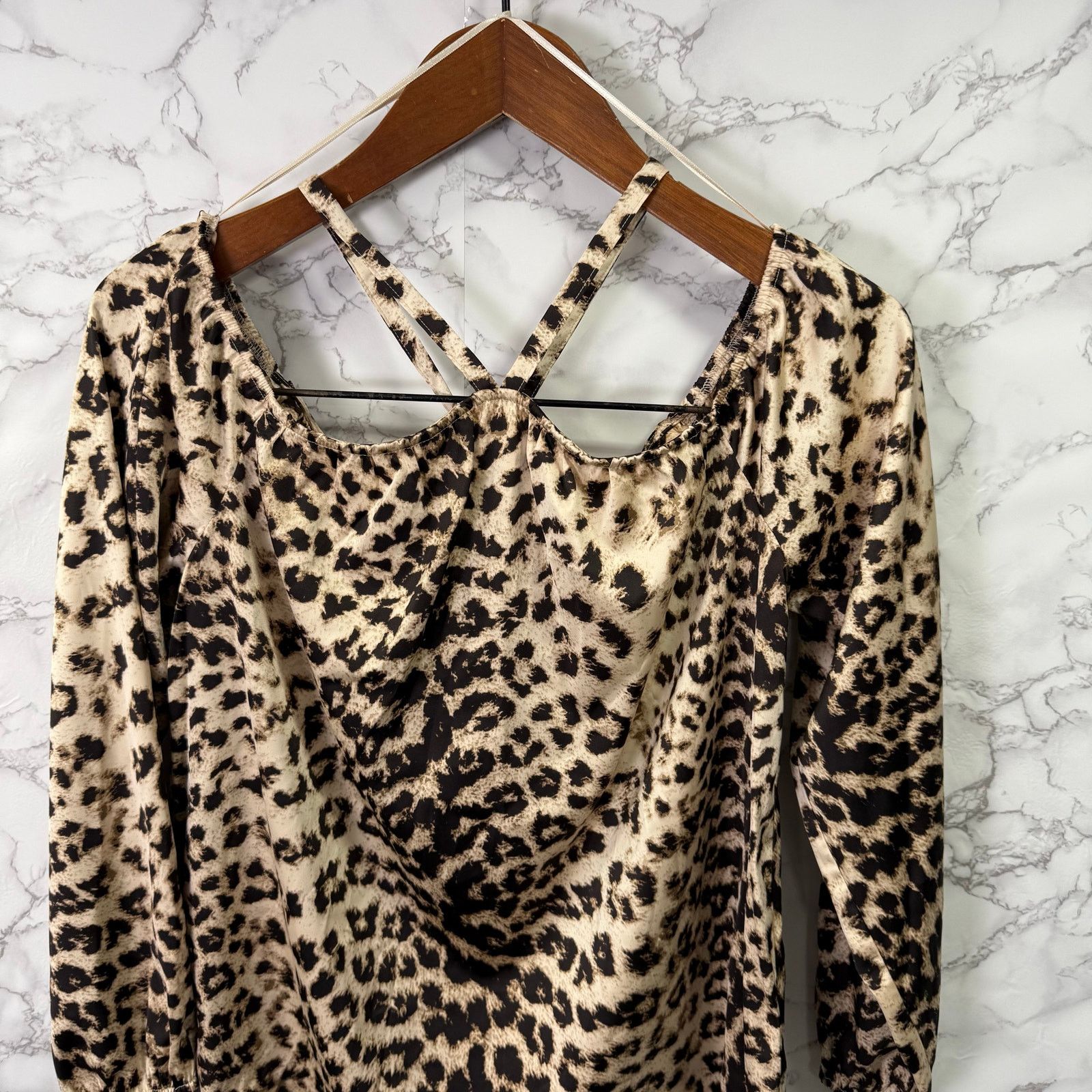 Macys I.N.C Women’s Blouse Top sz S Animal Print NEW # G529 Size S / US 4 / IT 40 - 6 Thumbnail