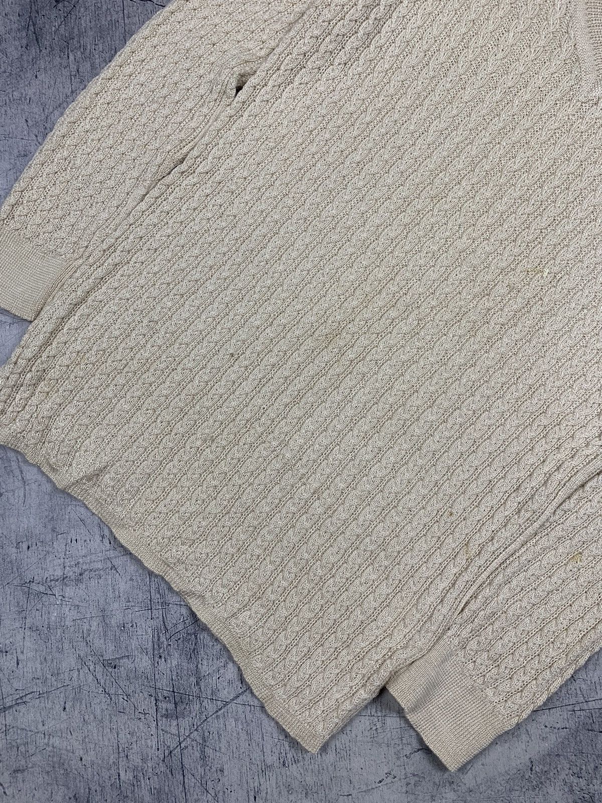 Escada Escada Sport Cable Knit Sweater V-Neck Size M Beige Luxury Size M / US 6-8 / IT 42-44 - 3 Thumbnail
