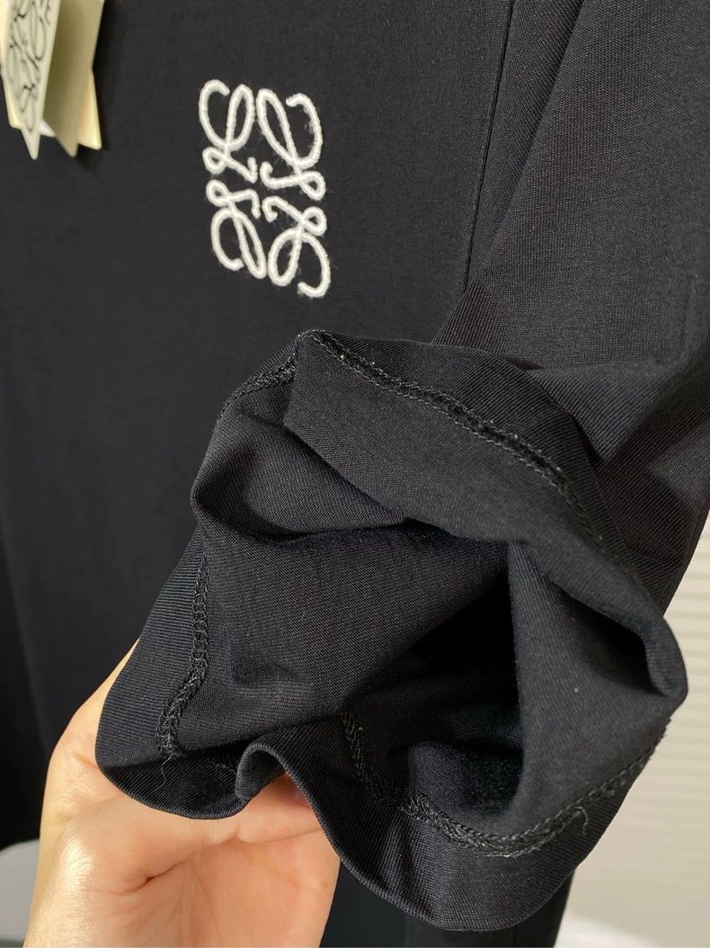 Other LOEWE Short sleeve T-shirt with embroidered logo in black Size US M / EU 48-50 / 2 - 8 Thumbnail