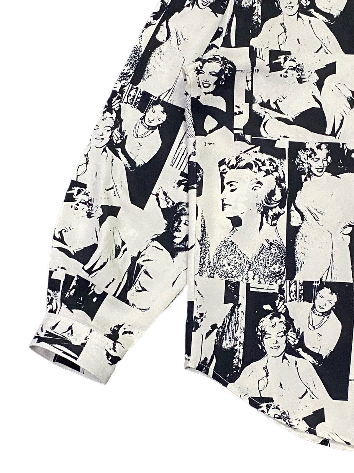 Japanese Brand Marilyn Monroe Fullprint Photo Callage Graphic Long Sleeve Size US M / EU 48-50 / 2 - 16 Thumbnail