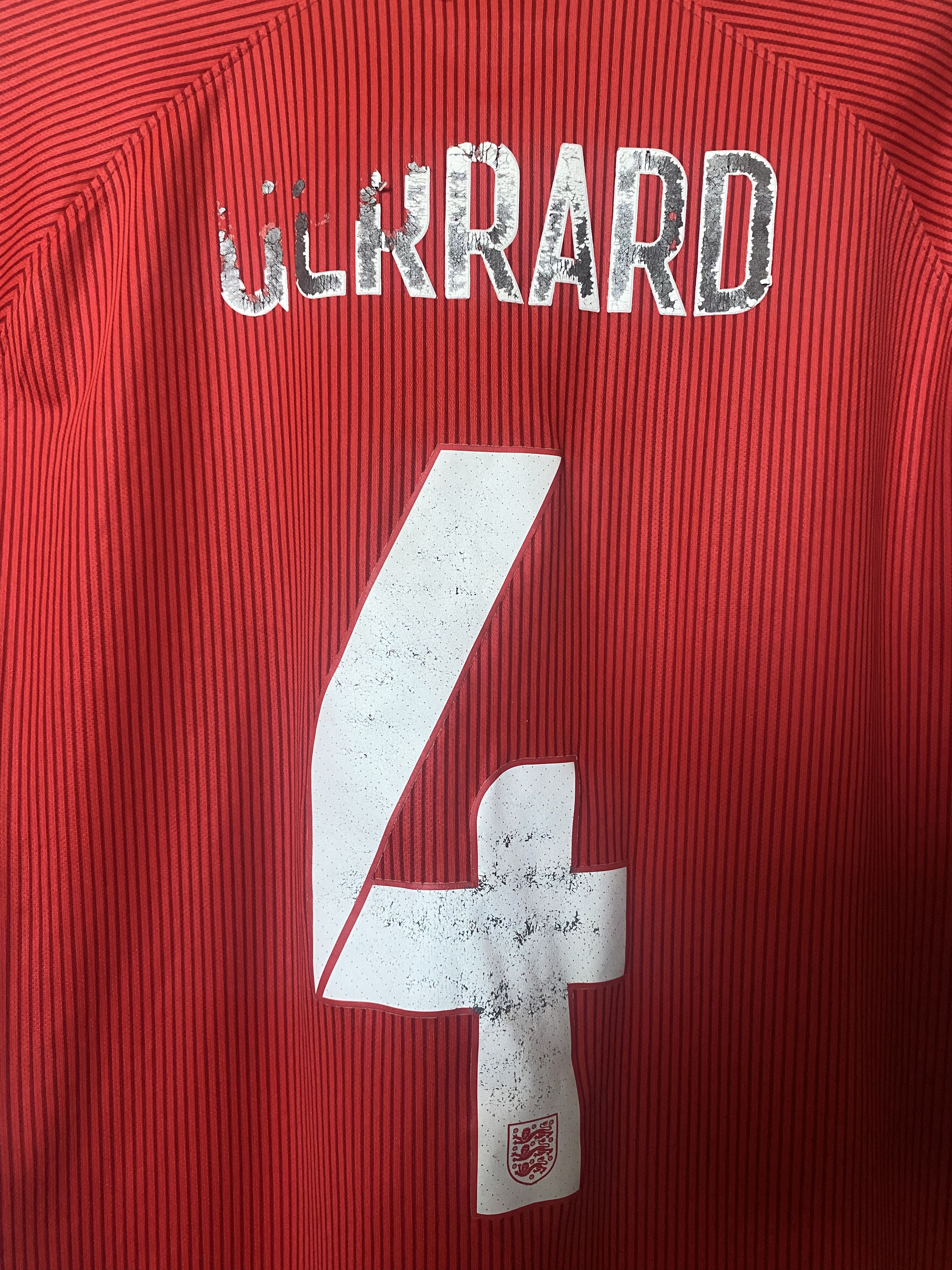 Nike ENGLAND - #4 GERRARD - 2014 - 2015 - Nike - UNIQUE Size US L / EU 52-54 / 3 - 5 Thumbnail