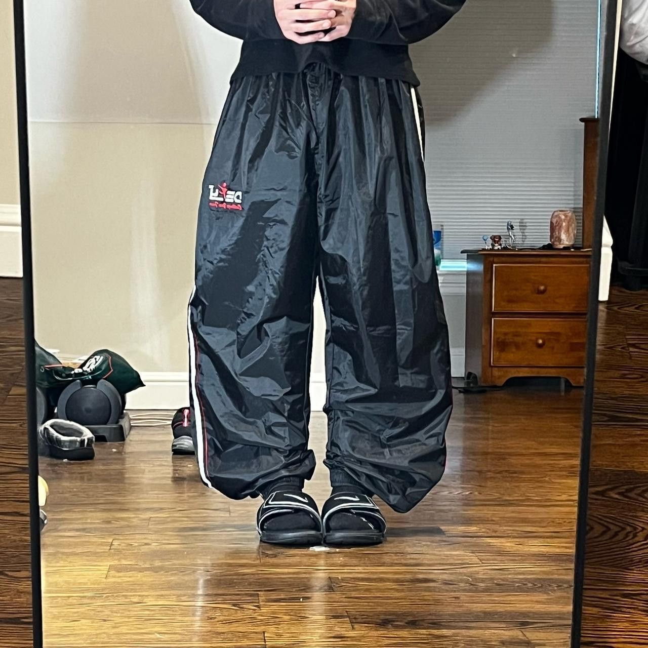 Jnco × Streetwear × Vintage vintage 2000s baggy wide leg black defy ...