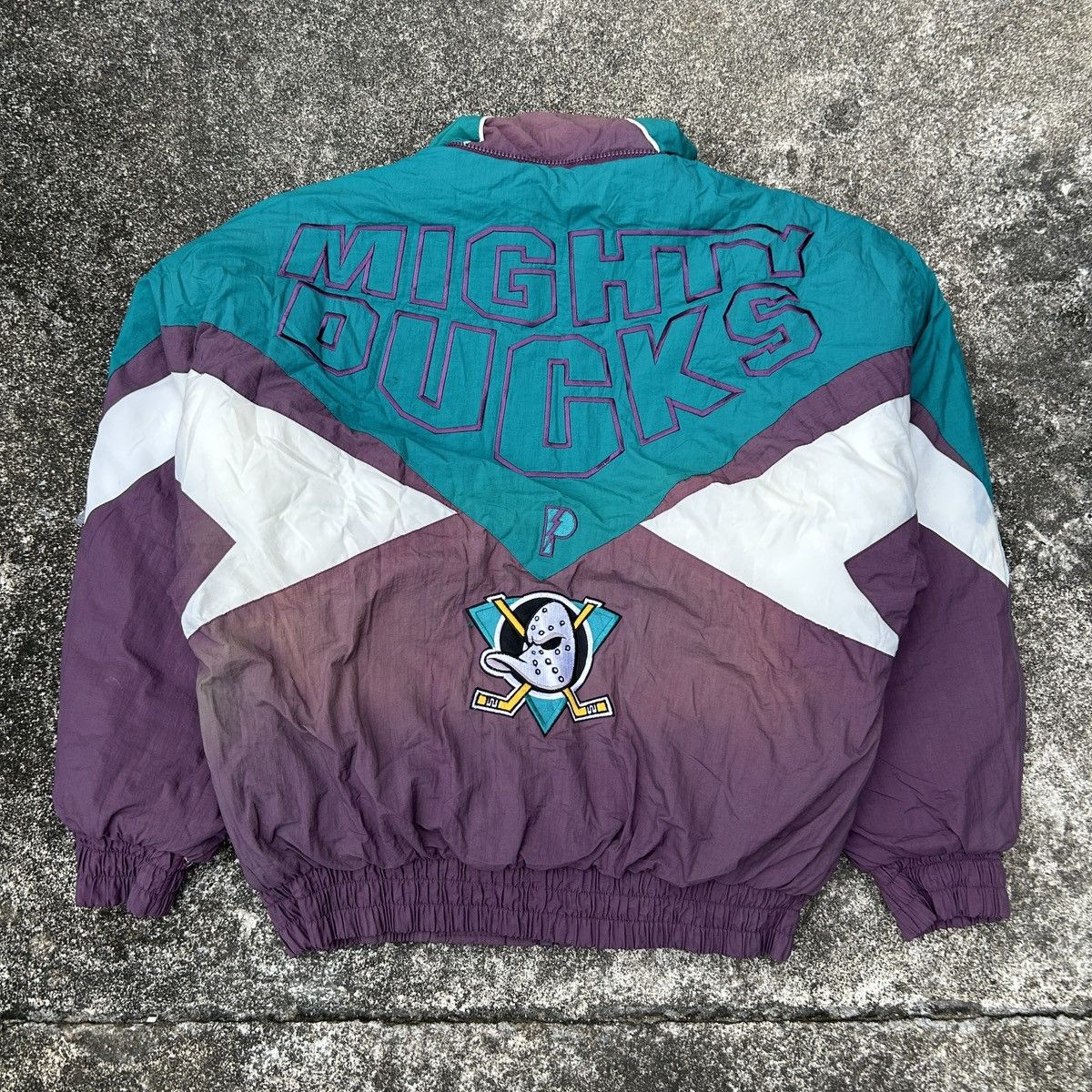 Starter Vintage 90s Anaheim Mighty Ducks Jacket NHL Starter Size US L / EU 52-54 / 3 - 8 Thumbnail