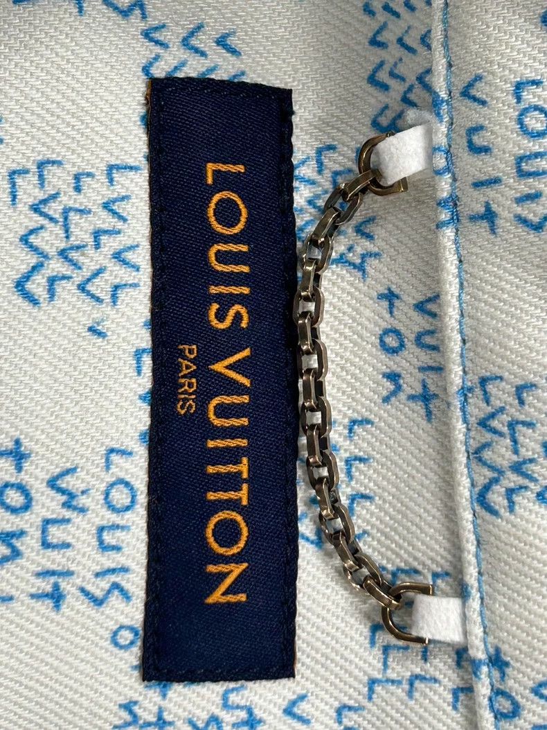 Louis Vuitton Louis Vuitton Painted Snow Mountain Denim Short Sleeve Shir Size US S / EU 44-46 / 1 - 5 Thumbnail