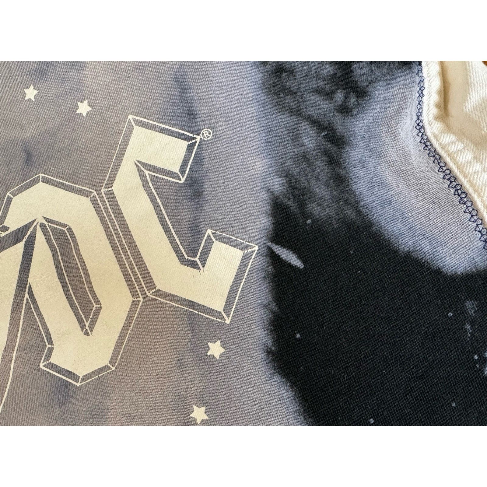 Levi's AC/DC Vintage Retro Jacket Tie Dye 70s 80s Metal Rock Denim Size S / US 4 / IT 40 - 8 Thumbnail