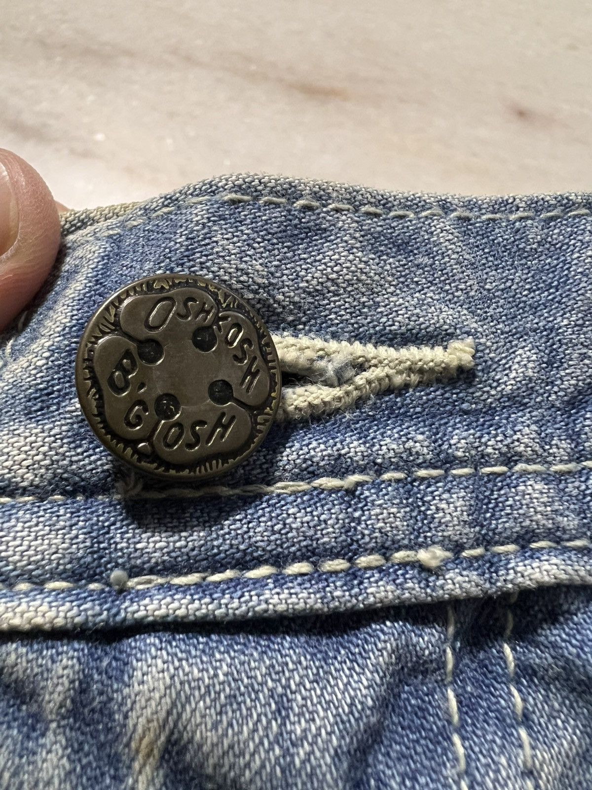 If Six Was Nine × Oshkosh 💥Baggy💥Vintage 90’s Oshkosh Mud Wash Backle Back Jeans Size US 28 / EU 44 - 10 Thumbnail