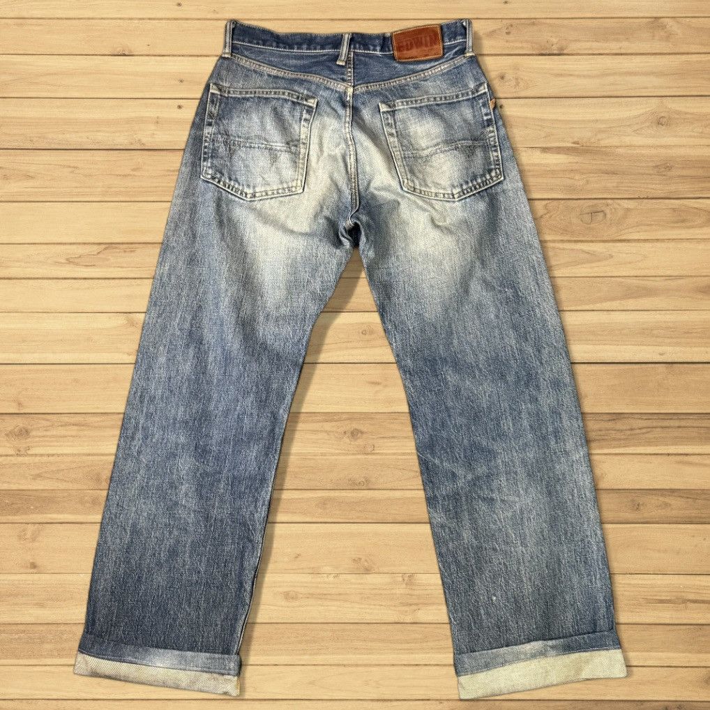 Edwin 🔥🇯🇵 90s Japanese Selvedge Edwin 505X Faded Aging Denim Size US 32 / EU 48 - 2 Thumbnail