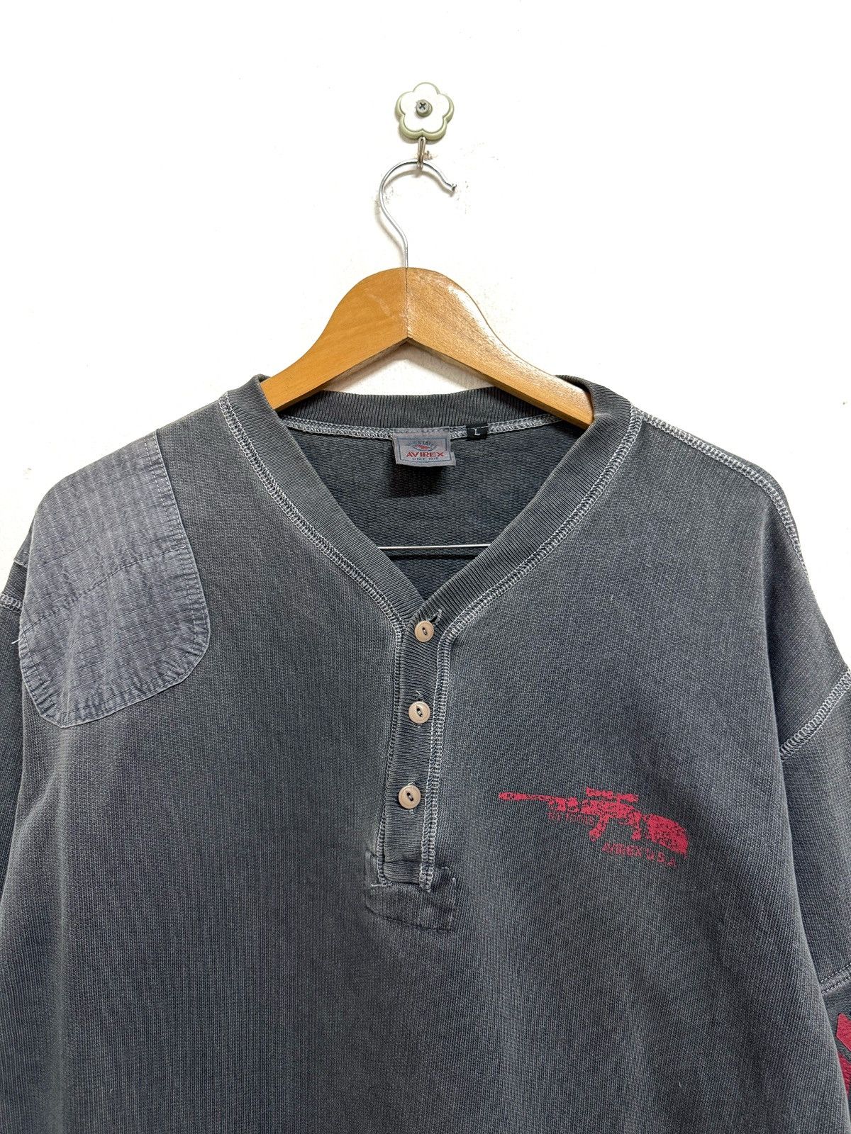 Avirex × Vintage Vintage Avirex USA Sweatshirt Size US L / EU 52-54 / 3 - 2 Thumbnail