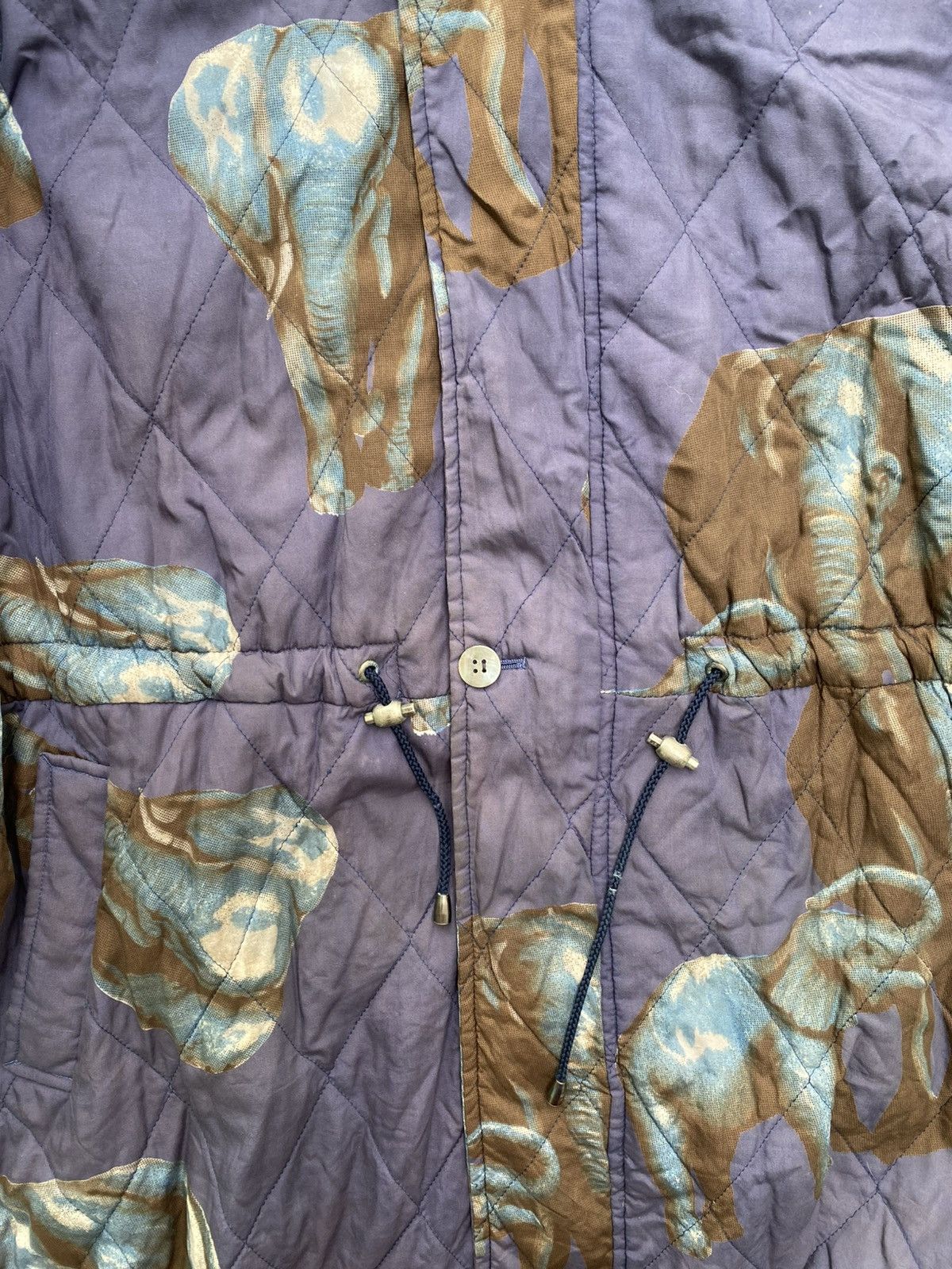 Hai Sporting Gear 1980s Hai Sporting Gear by Issey Miyake Elephant Print Parka Size US M / EU 48-50 / 2 - 4 Thumbnail