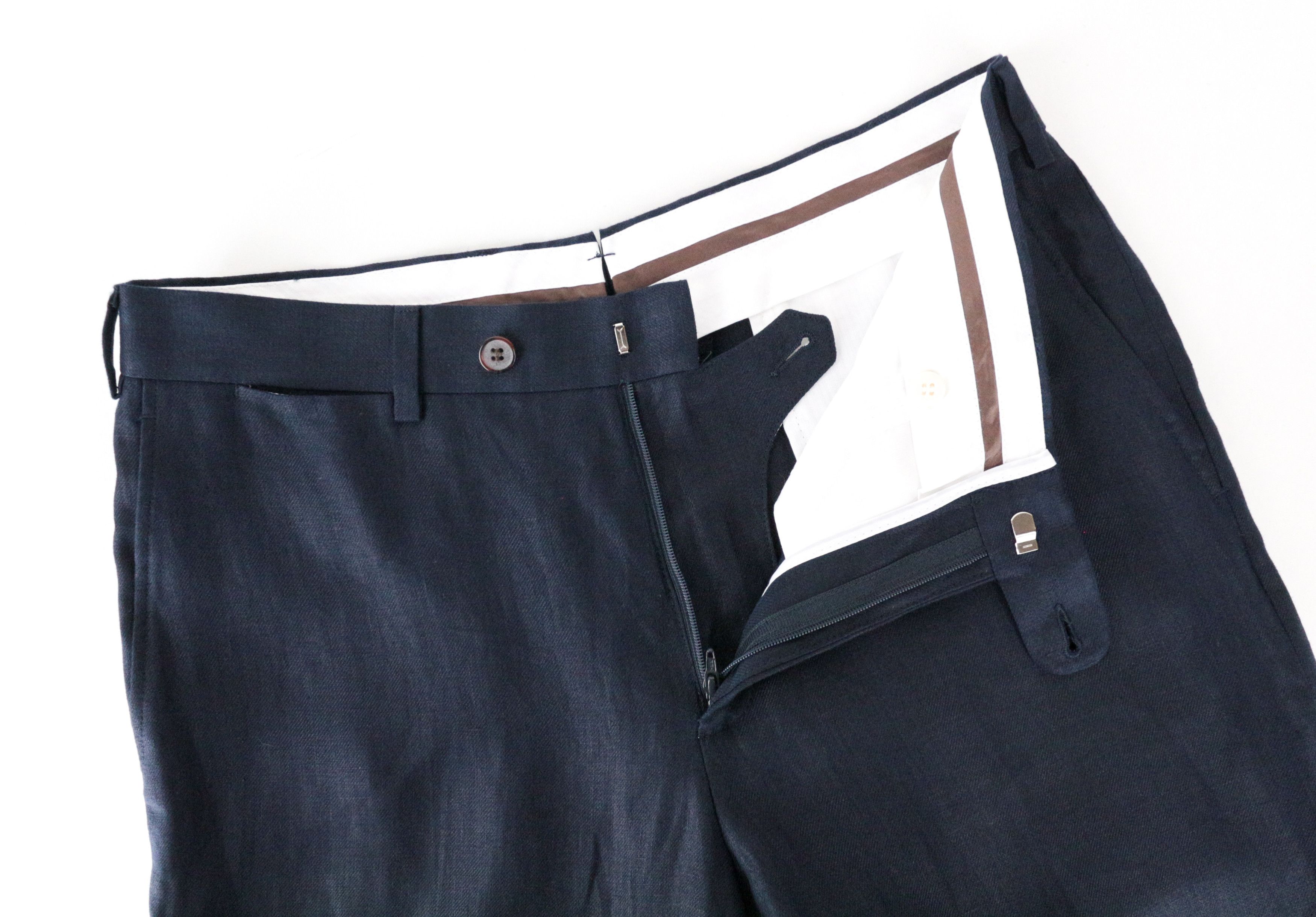 Suitsupply BRESCIA UK36R Dark Blue Wool Trousers 67062 Size US 36 / EU 52 - 3 Thumbnail
