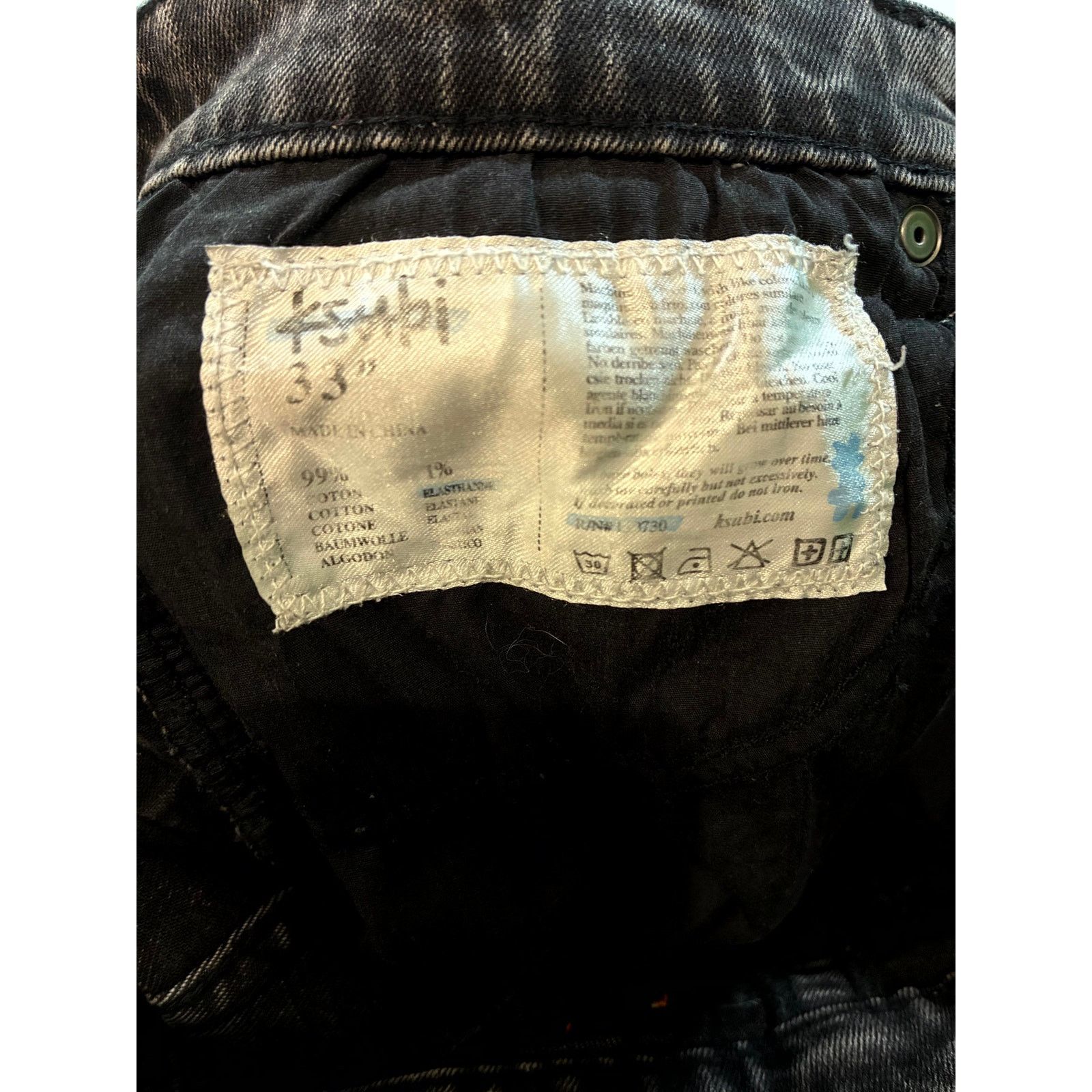 Ksubi Ksubi Black & Orange Jeans Size US 33 - 4 Thumbnail
