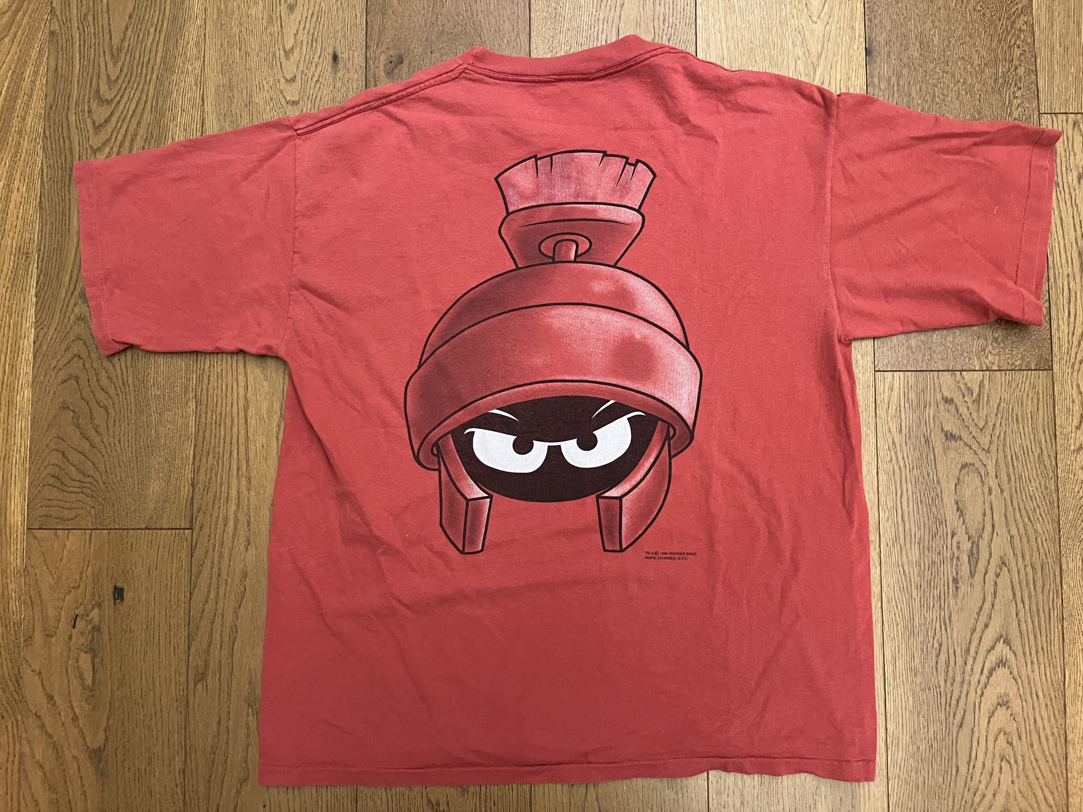 Vintage Vtg 1995 Marvin the Martian Wear Shirt XL Changes USA Size US XL / EU 56 / 4 - 1 Thumbnail
