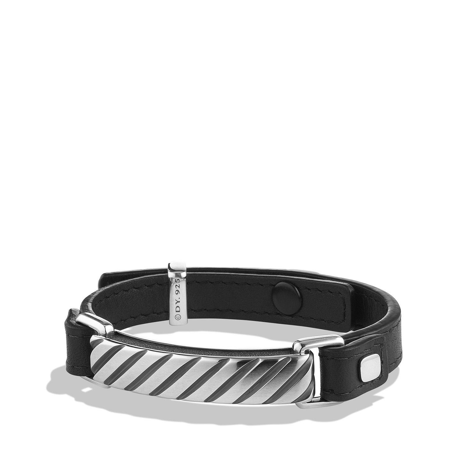 David Yurman o1w1db10325 Size:OS/Modern Cable Id Bracelet in Black Size ONE SIZE - 1 Preview