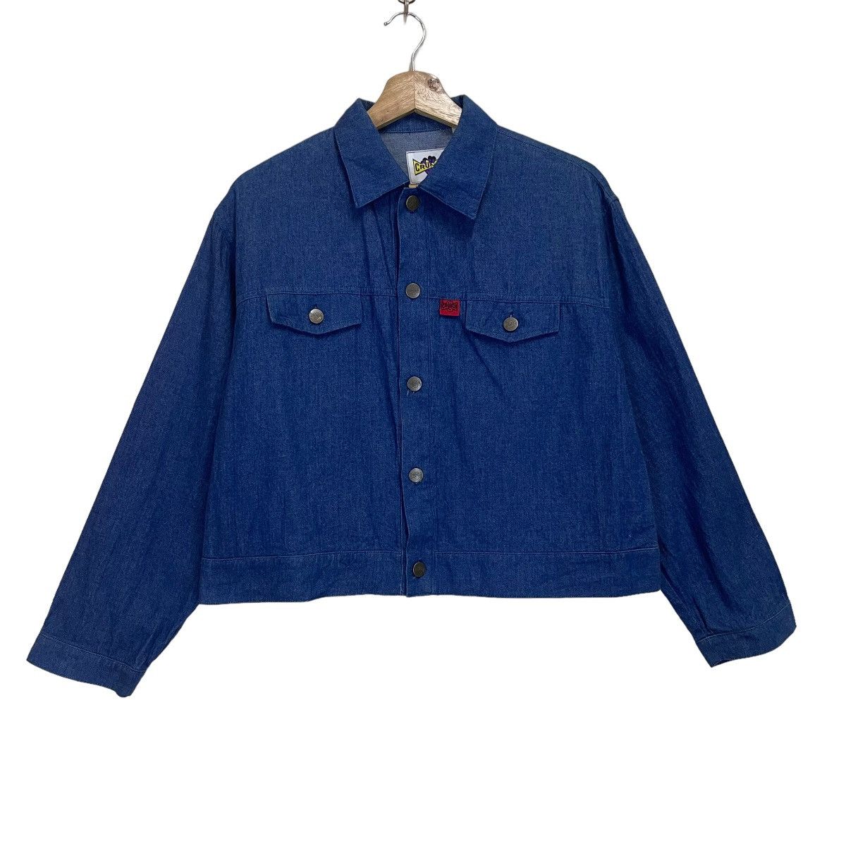 Japanese Brand VTG CRUNCH SKATERBOARDS DENIM JACKET Size S / US 4 / IT 40 - 1 Thumbnail