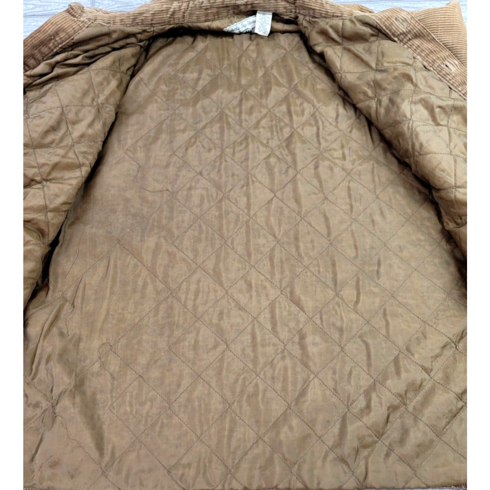 Gap VINTAGE Gap Heavy Shirt Corduroy Quilted Lined Button Up Shacket Brown Men XL 90s Shacket Shirt Mens Size US XL / EU 56 / 4 - 6 Thumbnail