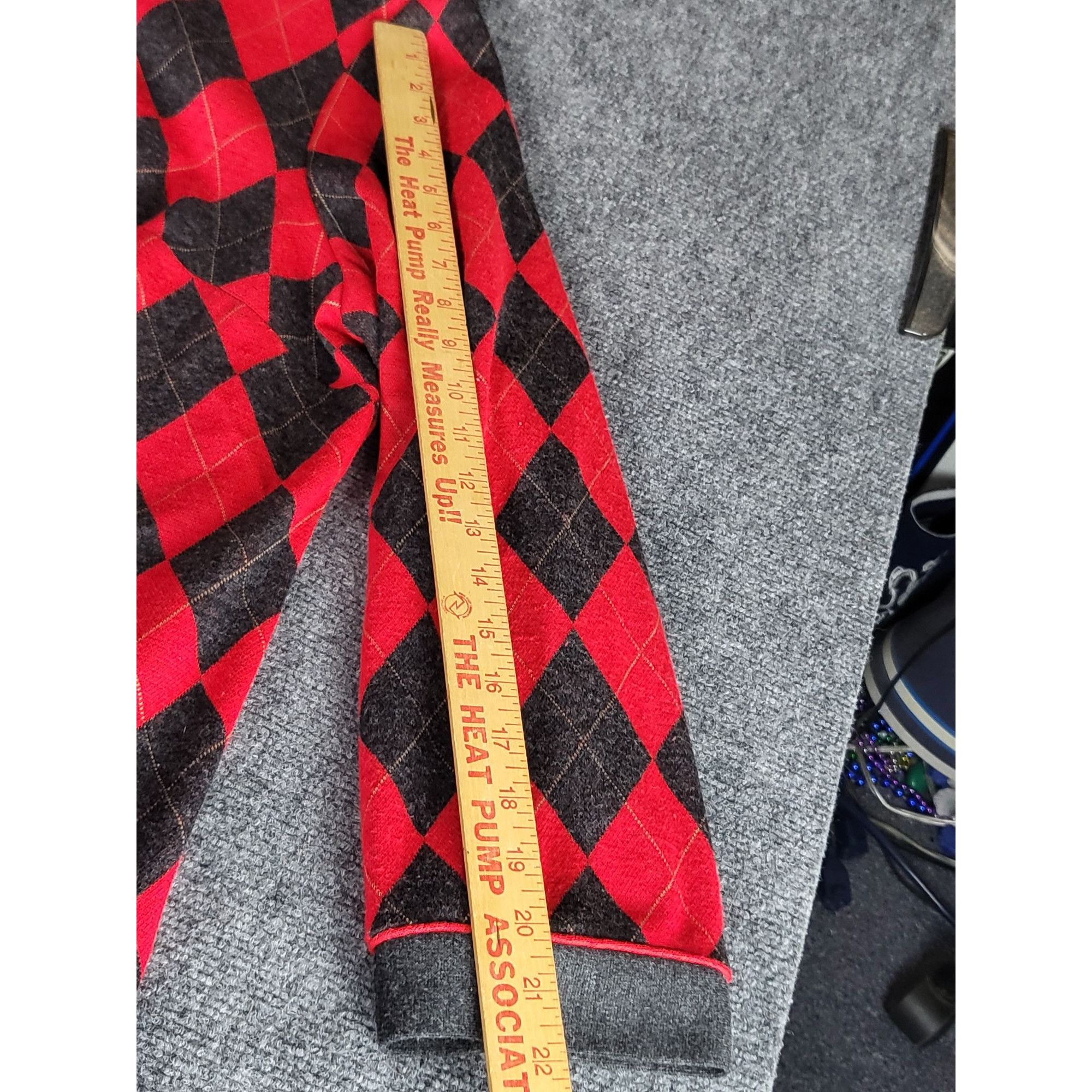 Vintage Vintage A.S. Elliott Cardigan Women Sz 20W Argyle Festive Ho Size XXL / US 16-18 / IT 52-54 - 4 Thumbnail