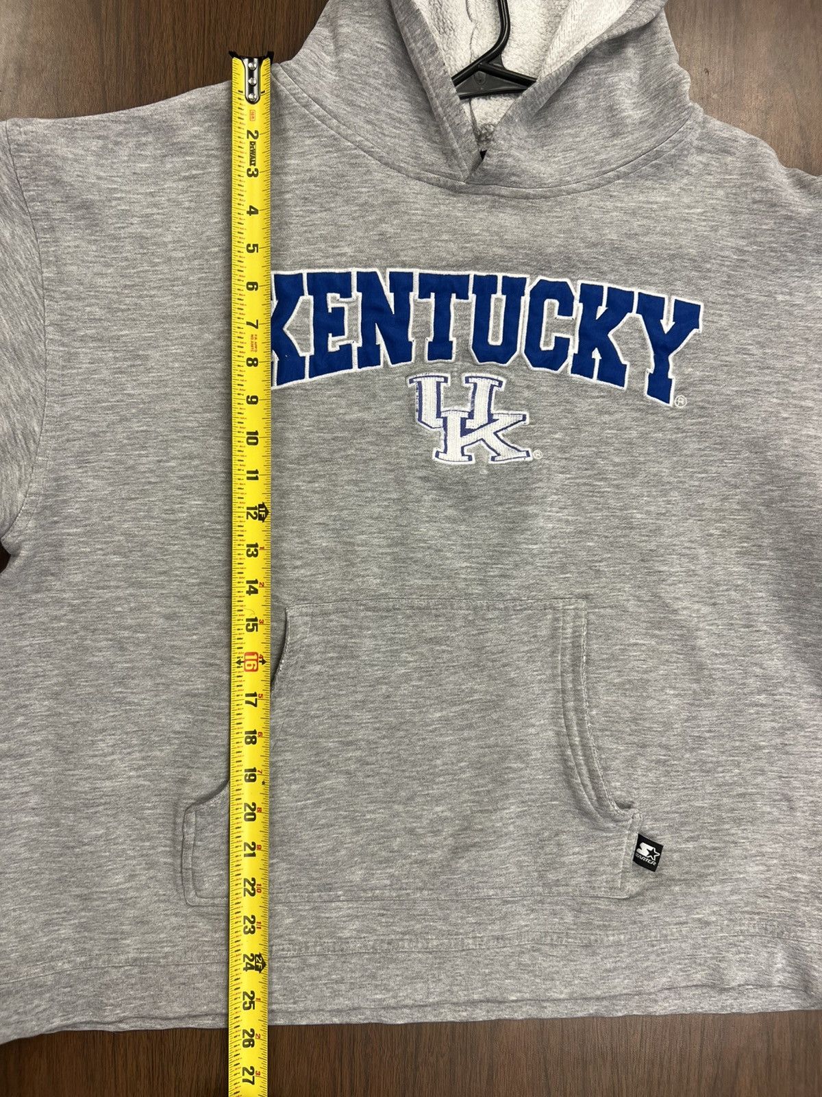 Starter × Vintage VTG Starter Kentucky Wildcats Grey Faded Hoodie Tag XL Size US XL / EU 56 / 4 - 7 Thumbnail