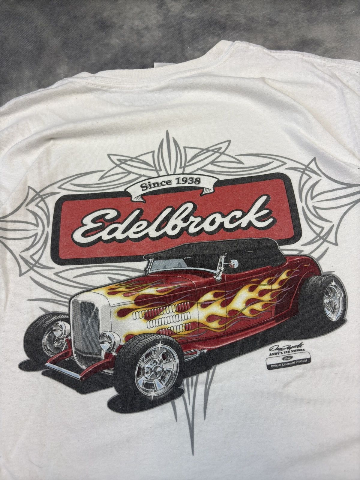 Ford × Vintage Vintage 90s FORD EDELBROCK Hot Wheels NASCAR Racing T Shirt Size US M / EU 48-50 / 2 - 4 Thumbnail