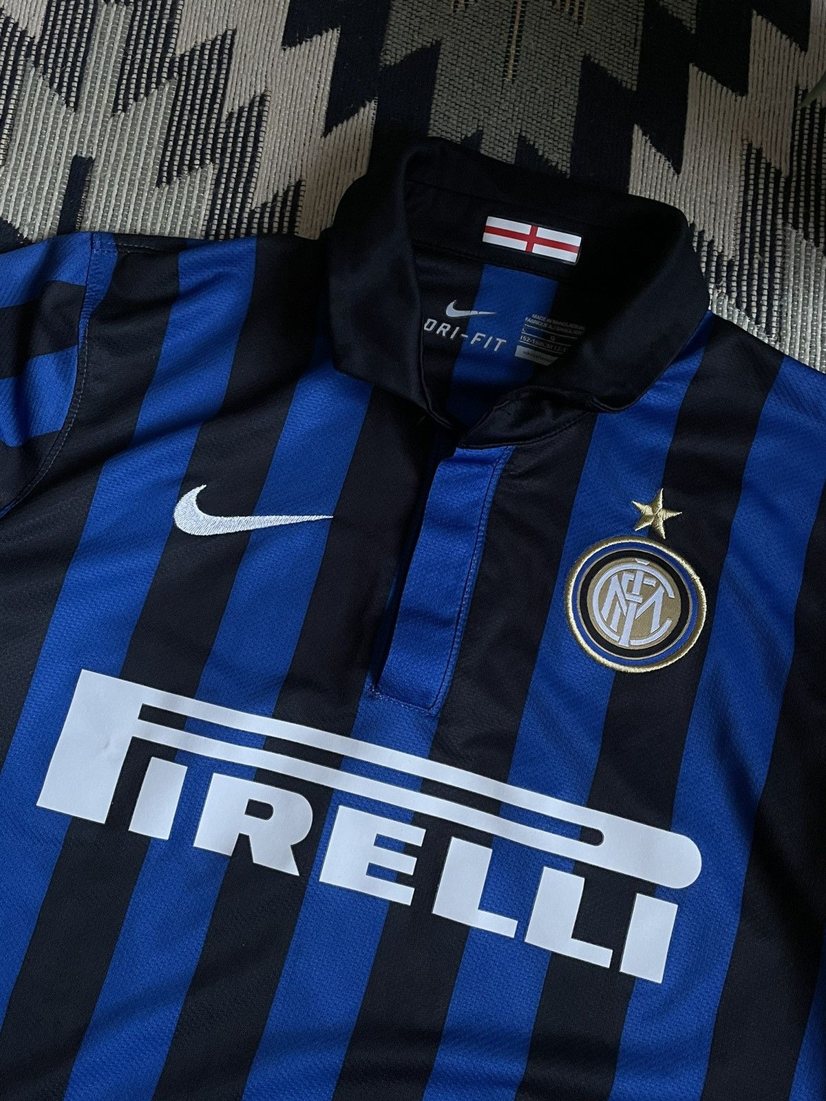 Nike × Vintage Vintage 11/12 Nike Inter Milan Blockcore Jersey Size US XS / EU 42 / 0 - 5 Thumbnail
