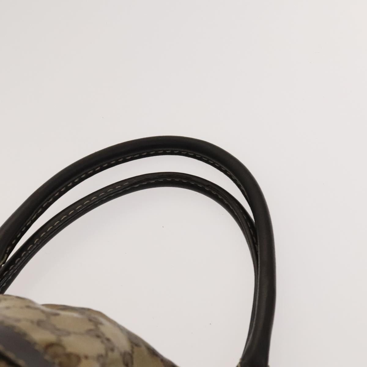 Gucci GUCCI GG Crystal Hand Bag Coated Canvas Brown Gold Size ONE SIZE - 8 Thumbnail