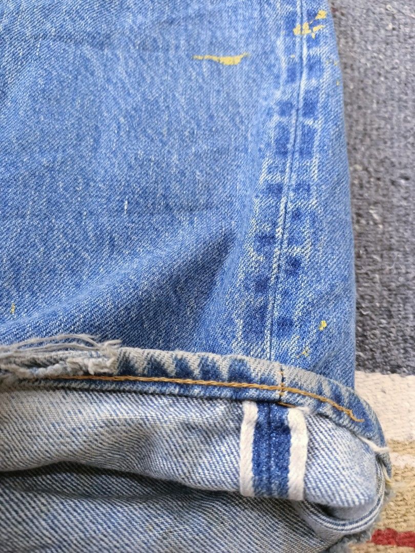 Levi's Vintage Levi’s 501 Rindem Selvedge Single R - Big Fit W50 Size US 44 / EU 60 - 8 Thumbnail