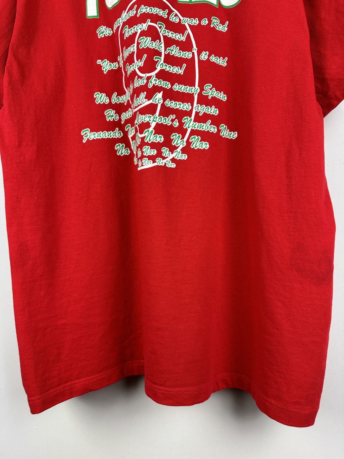 Vintage 9# Torres Liverpool Fan Soccer Football T-shirt Size US L / EU 52-54 / 3 - 15 Thumbnail