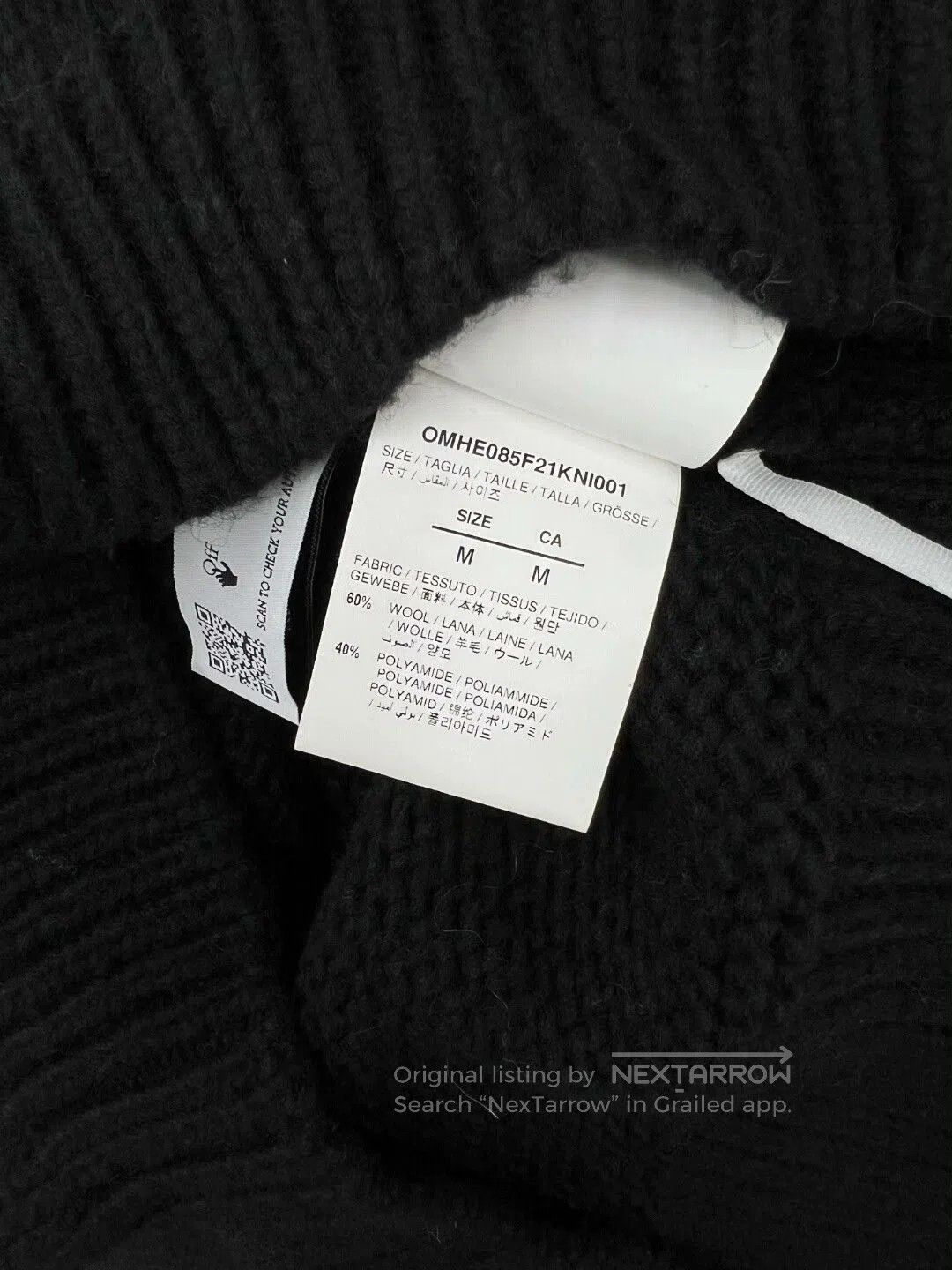 Balenciaga OFF WHITE Logo Crewneck Sweater. Size US S / EU 44-46 / 1 - 7 Thumbnail