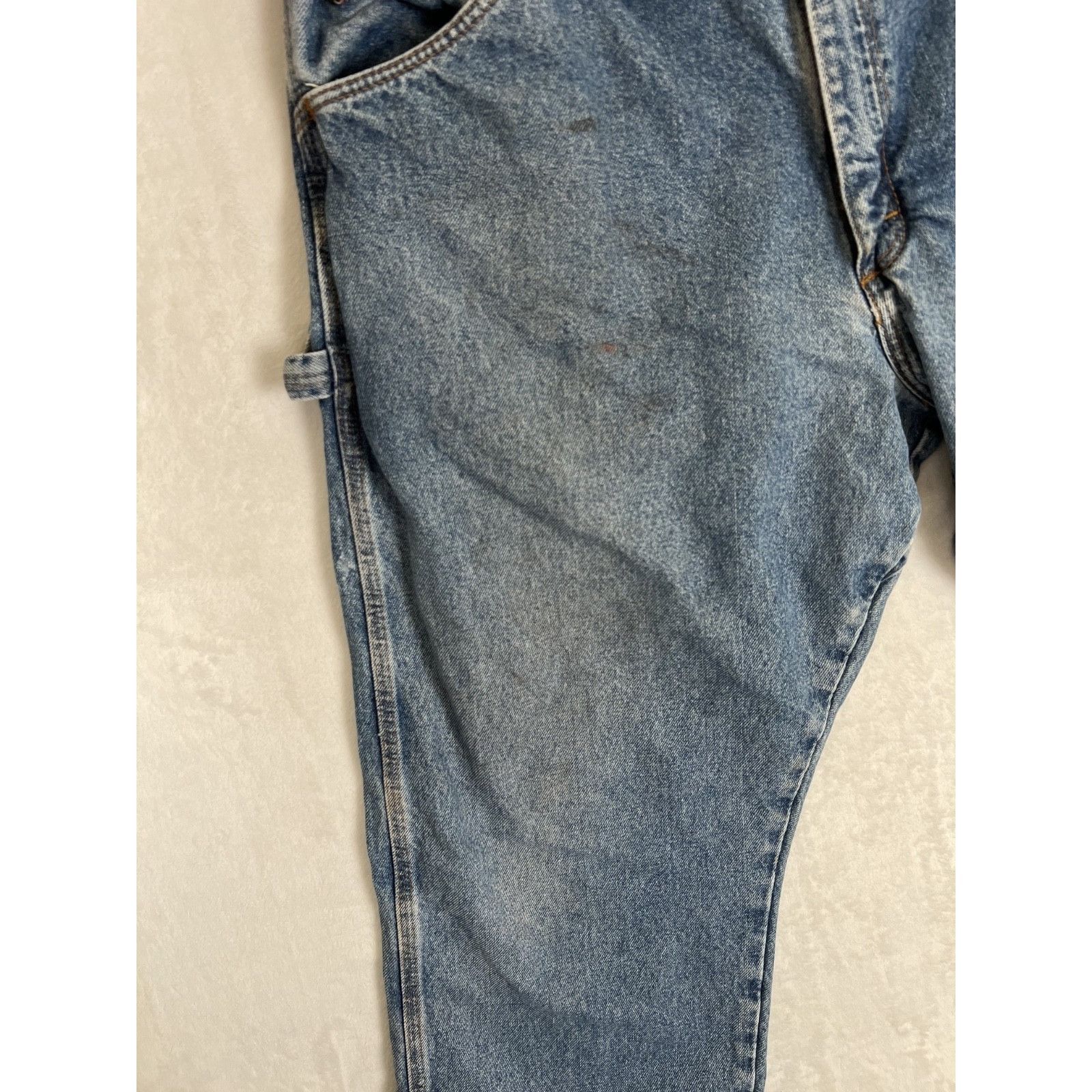 Wrangler Wrangler FR Riggs Jeans Mens 40x30 Blue Carpenter Denim Work Size US 40 / EU 56 - 2 Thumbnail