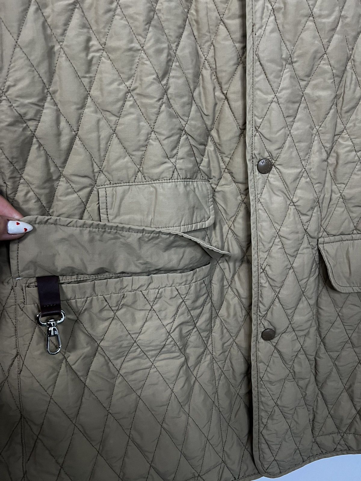 Moncler Moncler quilted jacket beige vintage L Size US L / EU 52-54 / 3 - 4 Thumbnail