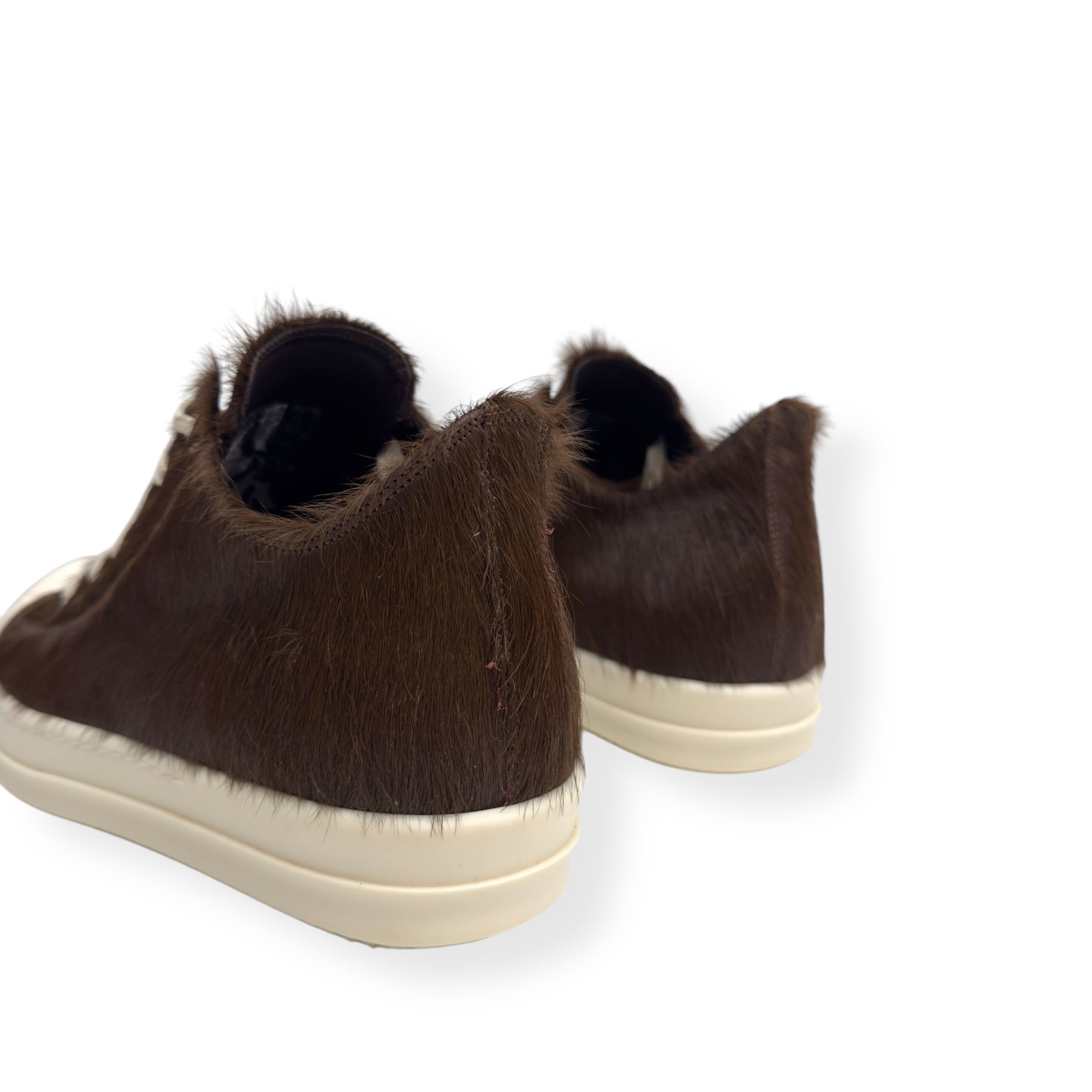 Rick Owens RICK OWENS PONY HAIR LOW TOP SNEAKER BROWN 41.5 / UK7.5 Size US 8.5 / EU 41-42 - 9 Thumbnail