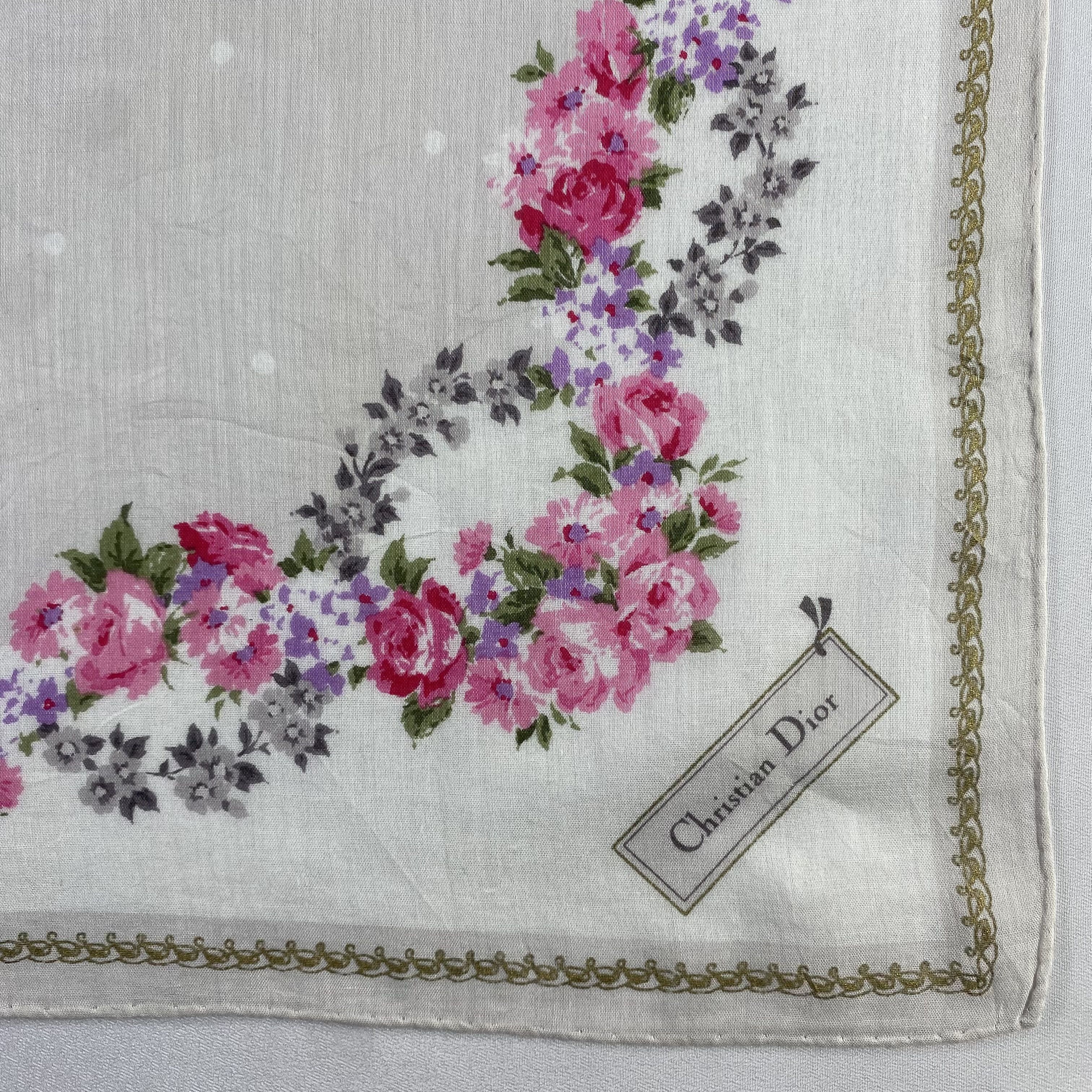 Vintage Christian Dior Monsieur Handkerchief / Neckerchief-P1098 Size ONE SIZE - 3 Thumbnail