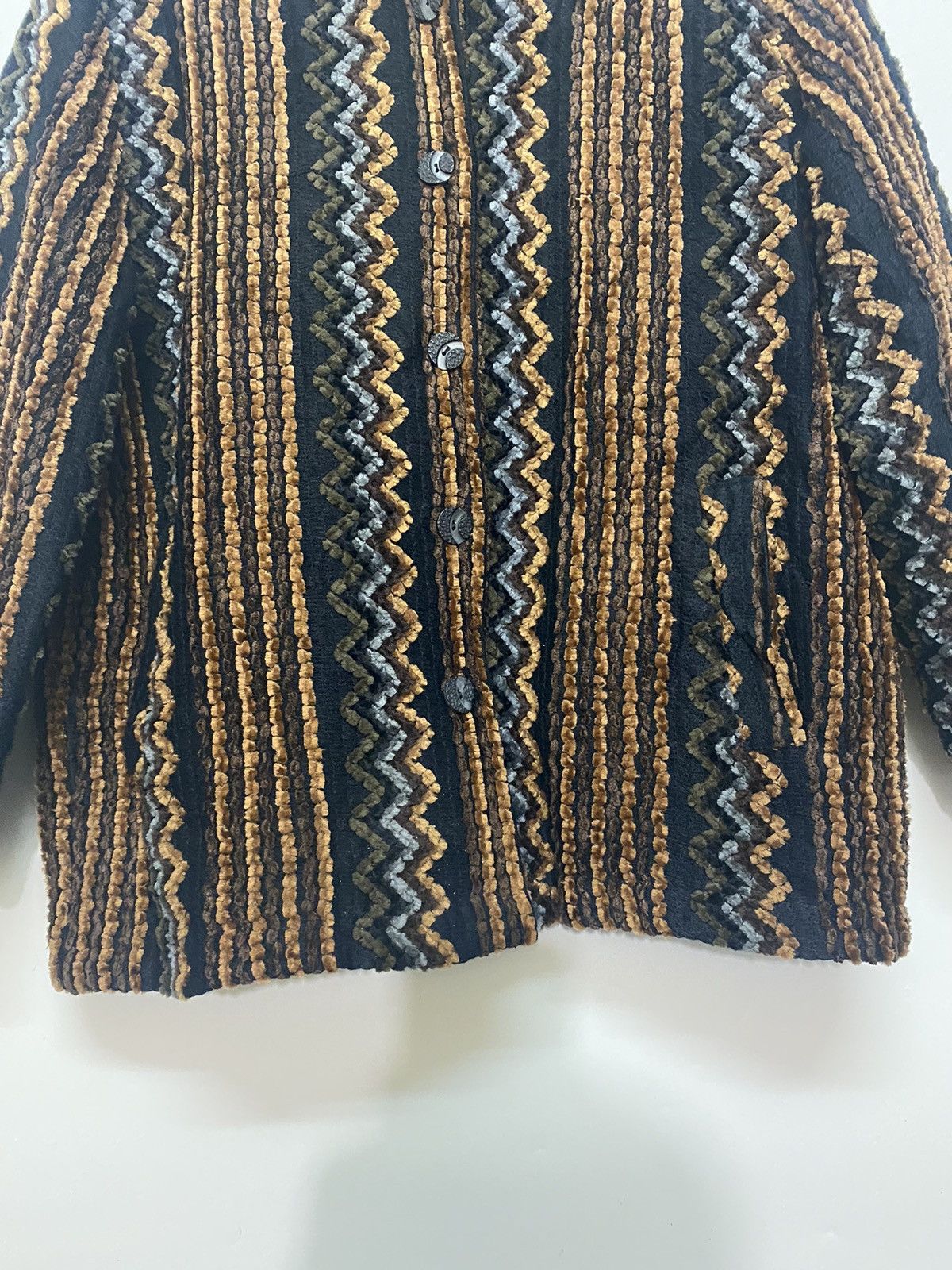 Japanese Brand Japan Brand Button Up Knitwear Sweater Lining Jacket Size L / US 10 / IT 46 - 9 Thumbnail