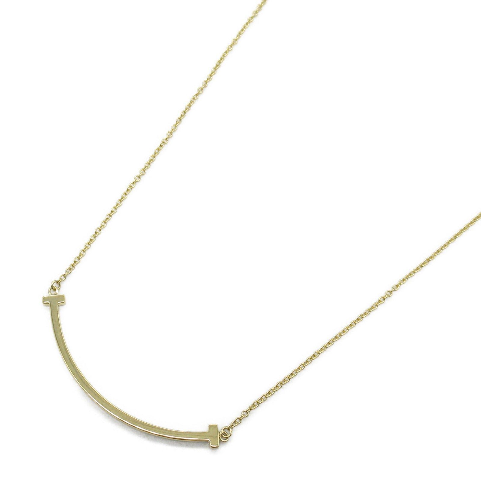 Tiffany & Co. Tiffany Co T-Smile Small Necklace K18 (Yellow Gold) Gold Size ONE SIZE - 1 Thumbnail