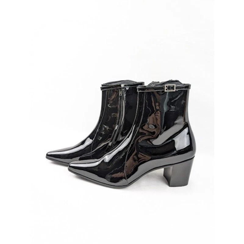 Saint Laurent Paris o1rshd1 Q:2 / Arsun 70 Zipped Boots in Nero Size US 8 / EU 41 - 14 Thumbnail
